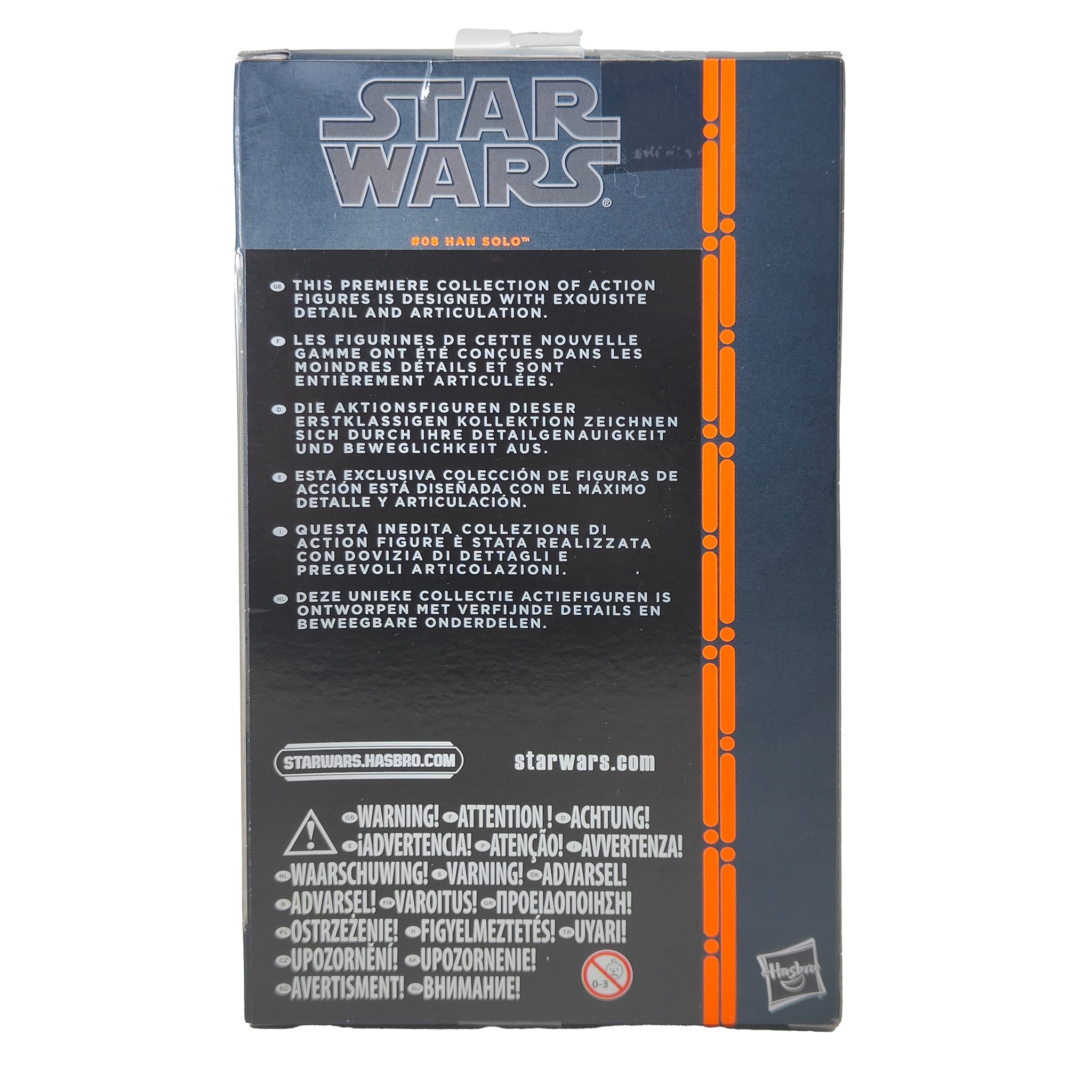 Star Wars Black Series Han Solo #8 Orange Wave Hasbro Action Figure 2013 15cm – Star Wars, Hasbro, 15 cm, 2013, pre-owned collector piece, Uncanny Collectibles Dublin Ireland