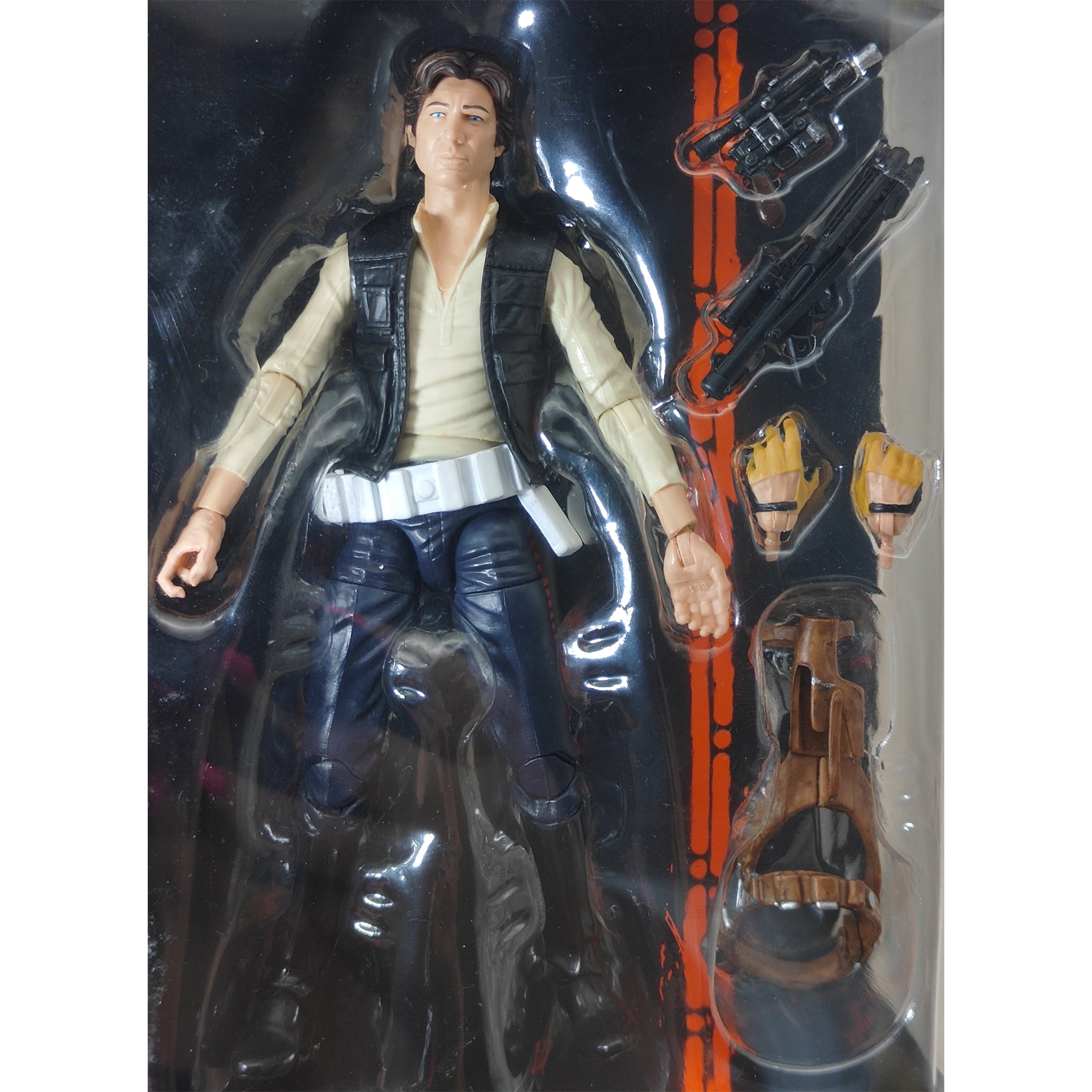 Star Wars Black Series Han Solo #8 Orange Wave Hasbro Action Figure 2013 15cm – Star Wars, Hasbro, 15 cm, 2013, pre-owned collector piece, Uncanny Collectibles Dublin Ireland