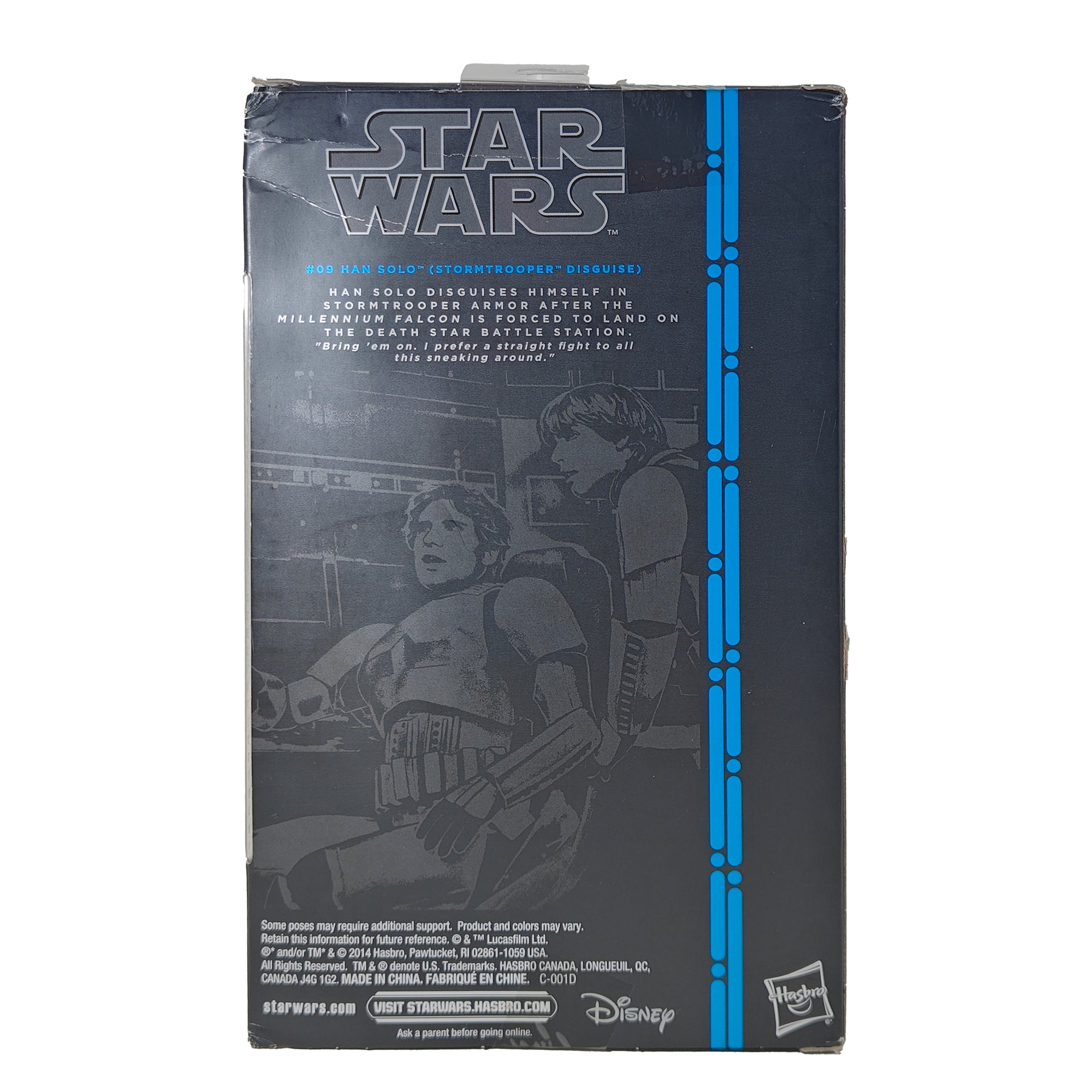 Star Wars Black Series Han Solo Stormtrooper Disguise #9  Blue Wave Hasbro Action Figure 2014 15cm