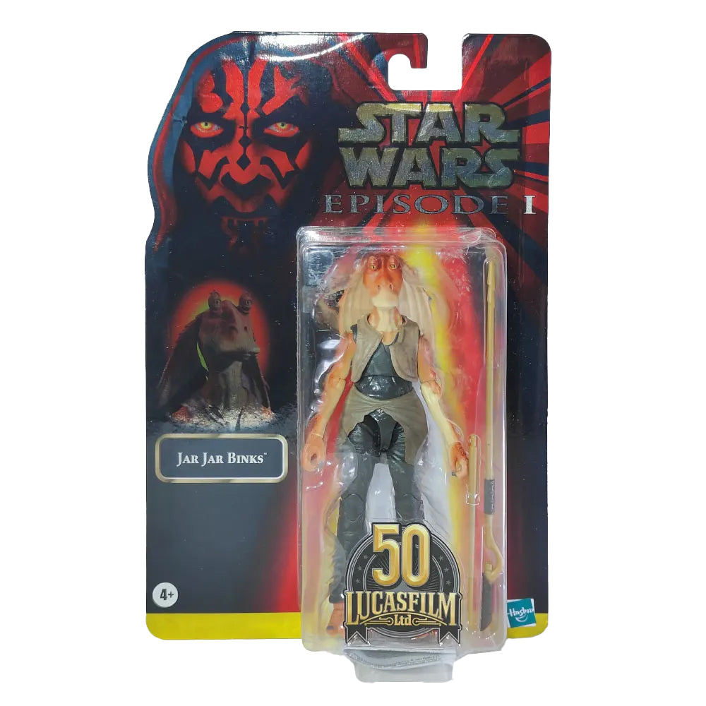 Star Wars Black Series Jar Jar Binks 50th Anniversary  Hasbro Action Figure 2021 15cm – Star Wars, Hasbro, 15 cm, 2021, pre-owned collector piece, Uncanny Collectibles Dublin Ireland