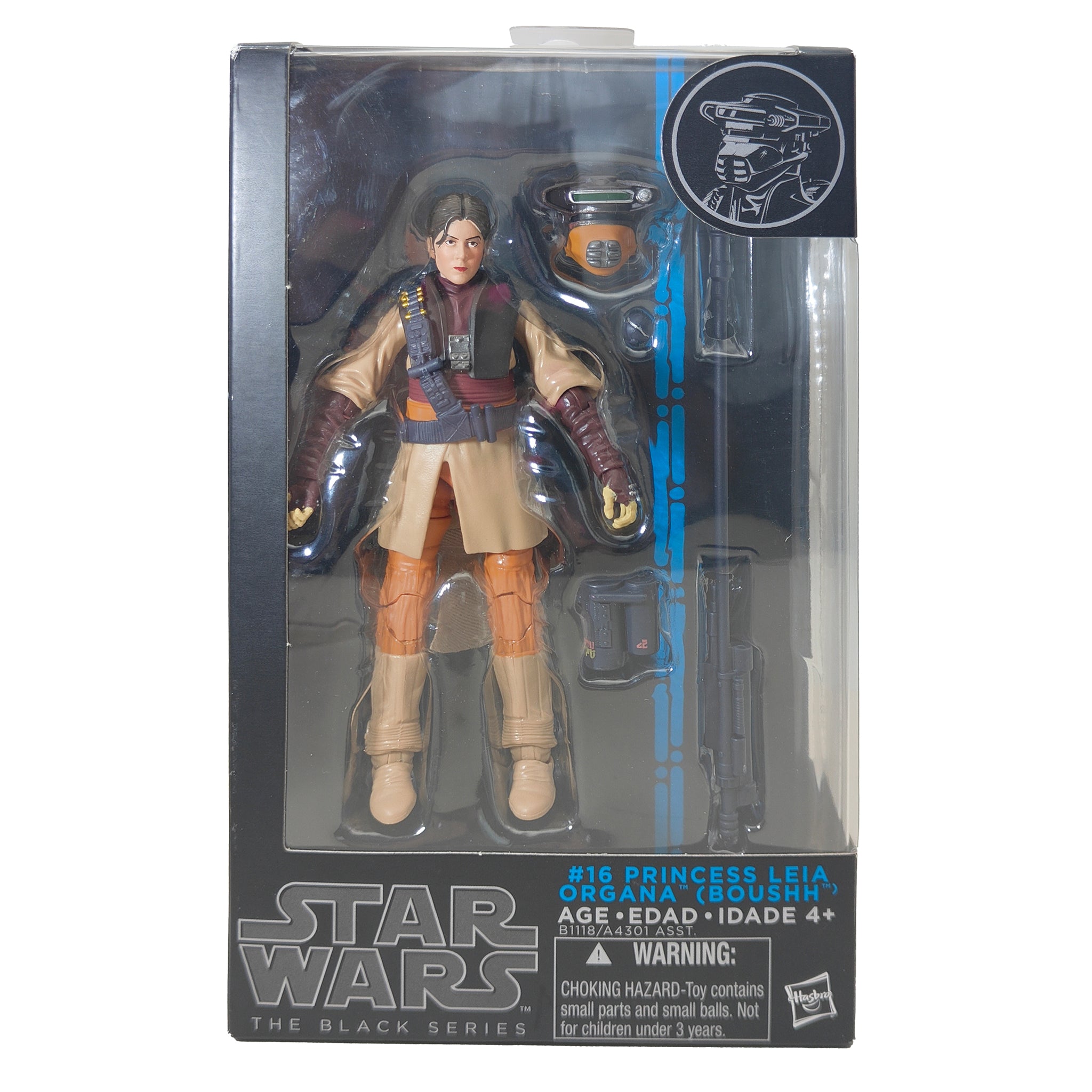 Star Wars Black Series Princess Leia Organa Boushh #16  Blue Wave Hasbro Action Figure 2015 15cm – Star Wars, Hasbro, 15 cm, 2015, pre-owned collector piece, Uncanny Collectibles Dublin Ireland