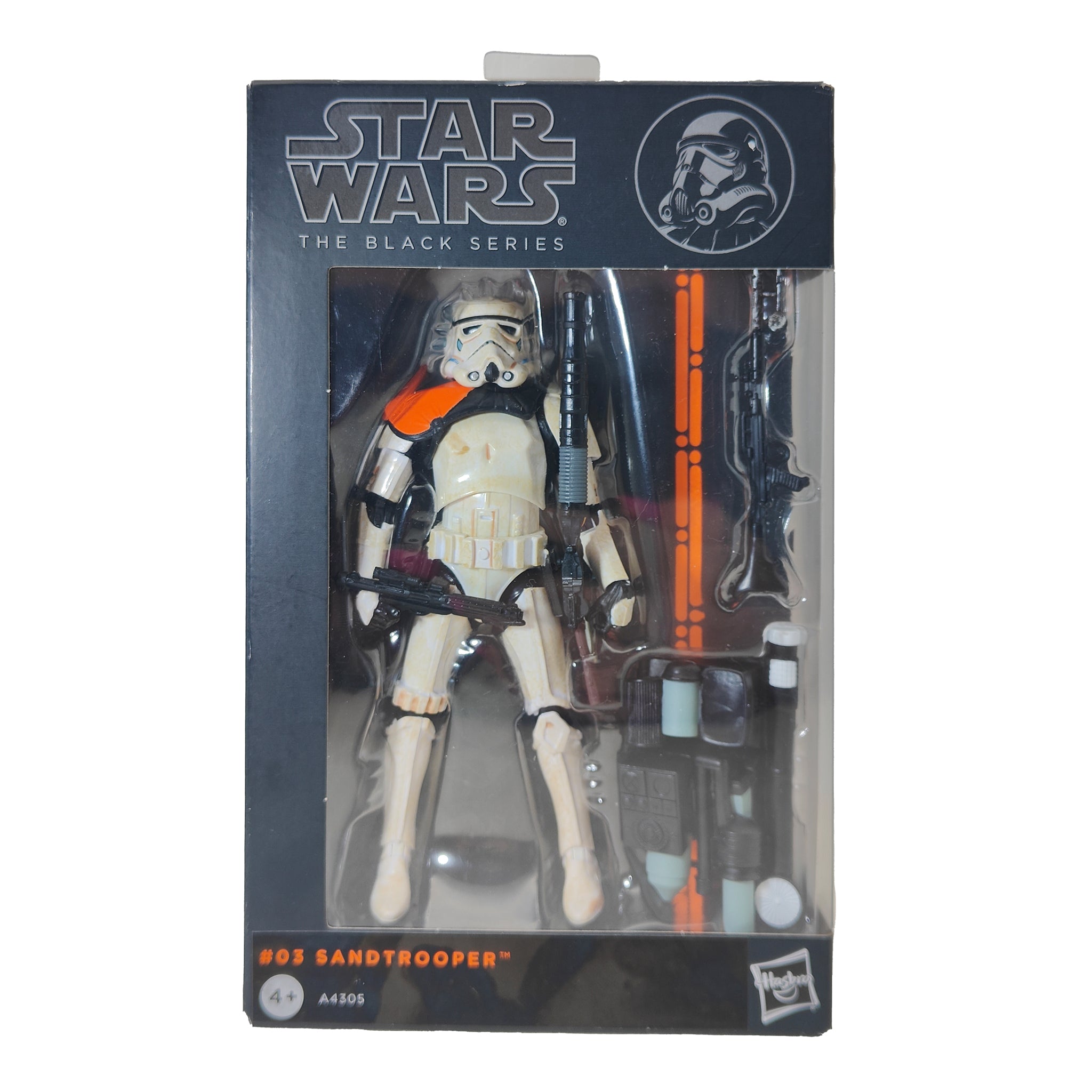 Star Wars Black Series Sandtrooper #3 Orange Wave Hasbro Action Figure 2013 15cm – Star Wars, Hasbro, 15 cm, 2013, pre-owned collector piece, Uncanny Collectibles Dublin Ireland