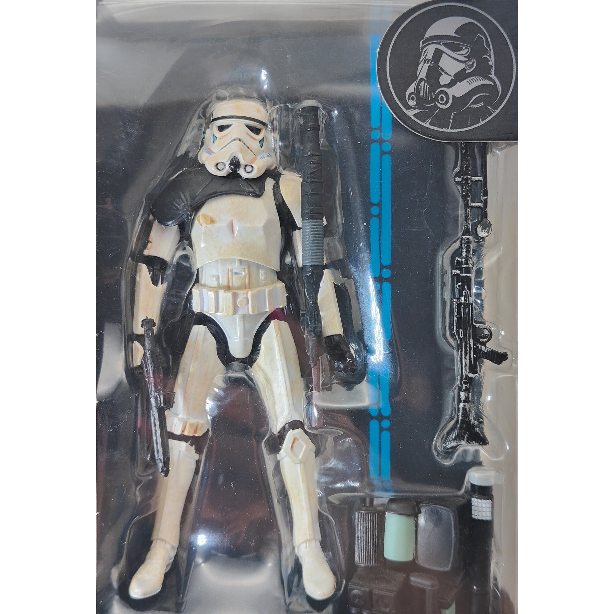 Star Wars Black Series Sandtrooper Corporal #1  Blue Wave Hasbro Action Figure 2014 15cm – Star Wars, Hasbro, 15 cm, 2014, pre-owned collector piece, Uncanny Collectibles Dublin Ireland