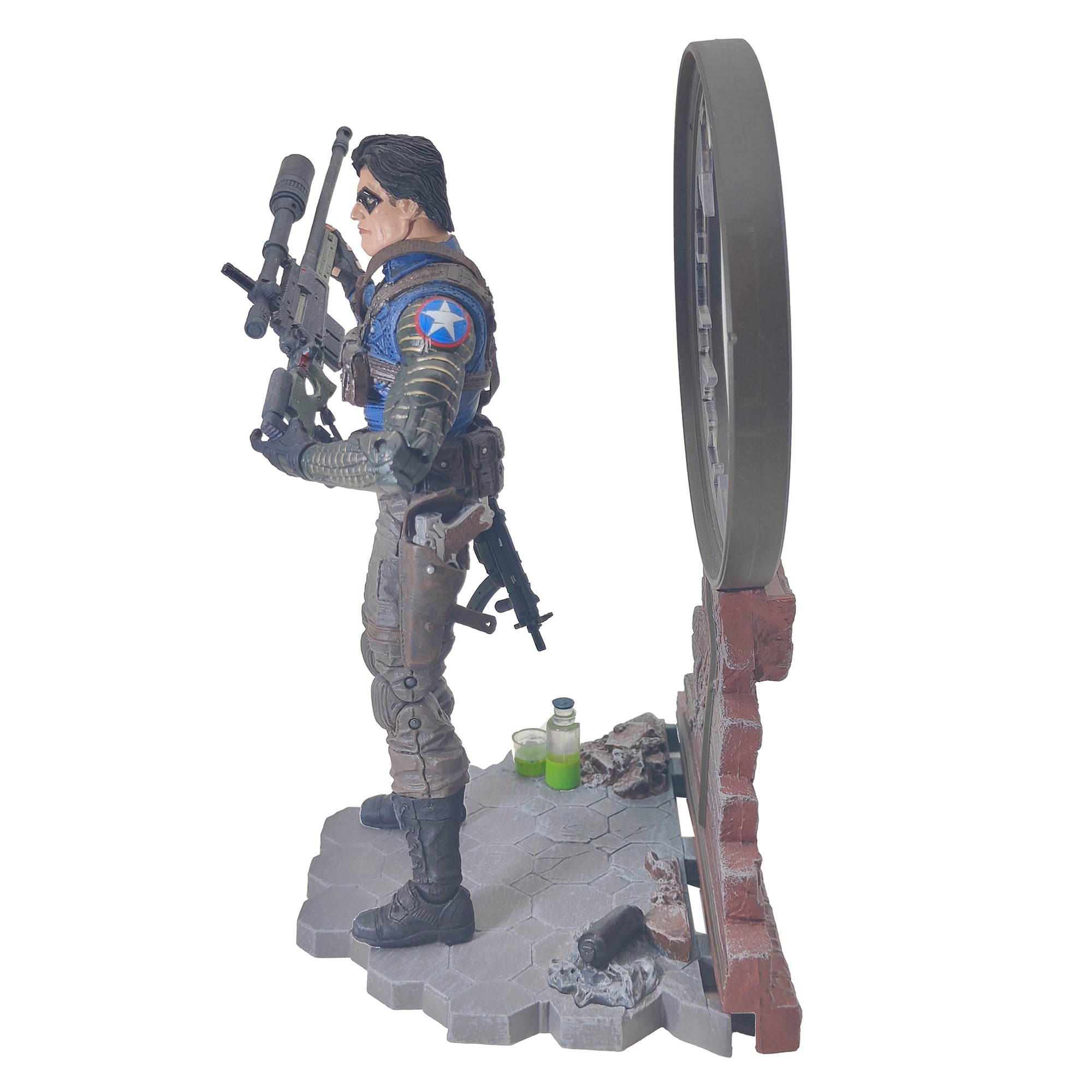 Disney Store Marvel Select Winter Soldier Bucky Barnes Action Figure 2021 18cm