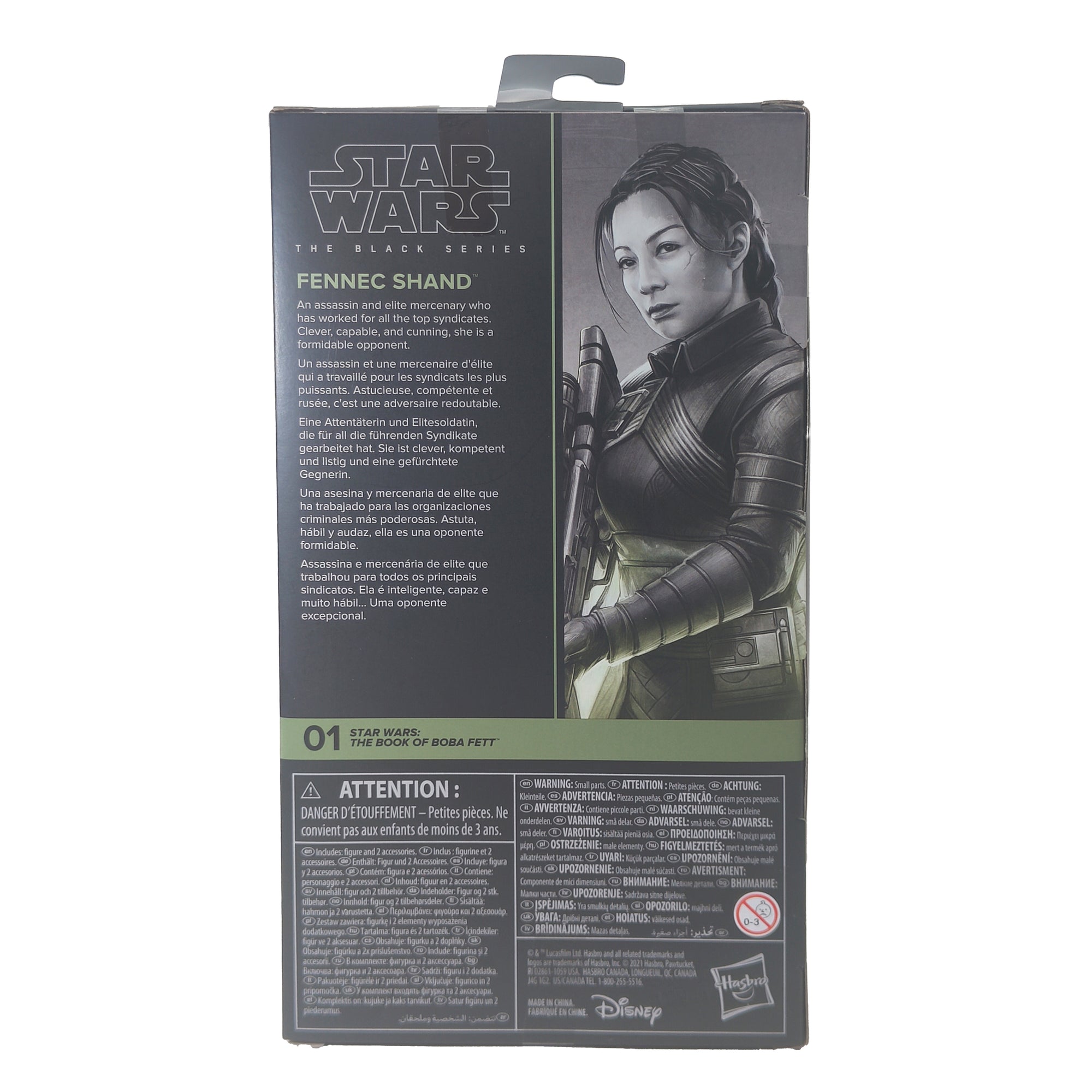 Star Wars Book Of Boba Fett Black Series Fennec Shand Hasbro Action Figure 2021 15cm