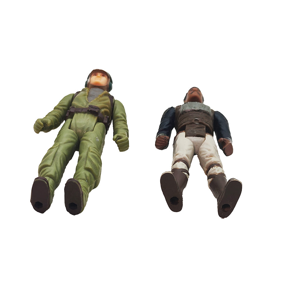 Star Wars Bundle Lando Calrissian and Rebel Commando 3.75 Inch Action Figures Kenner 1982 1983