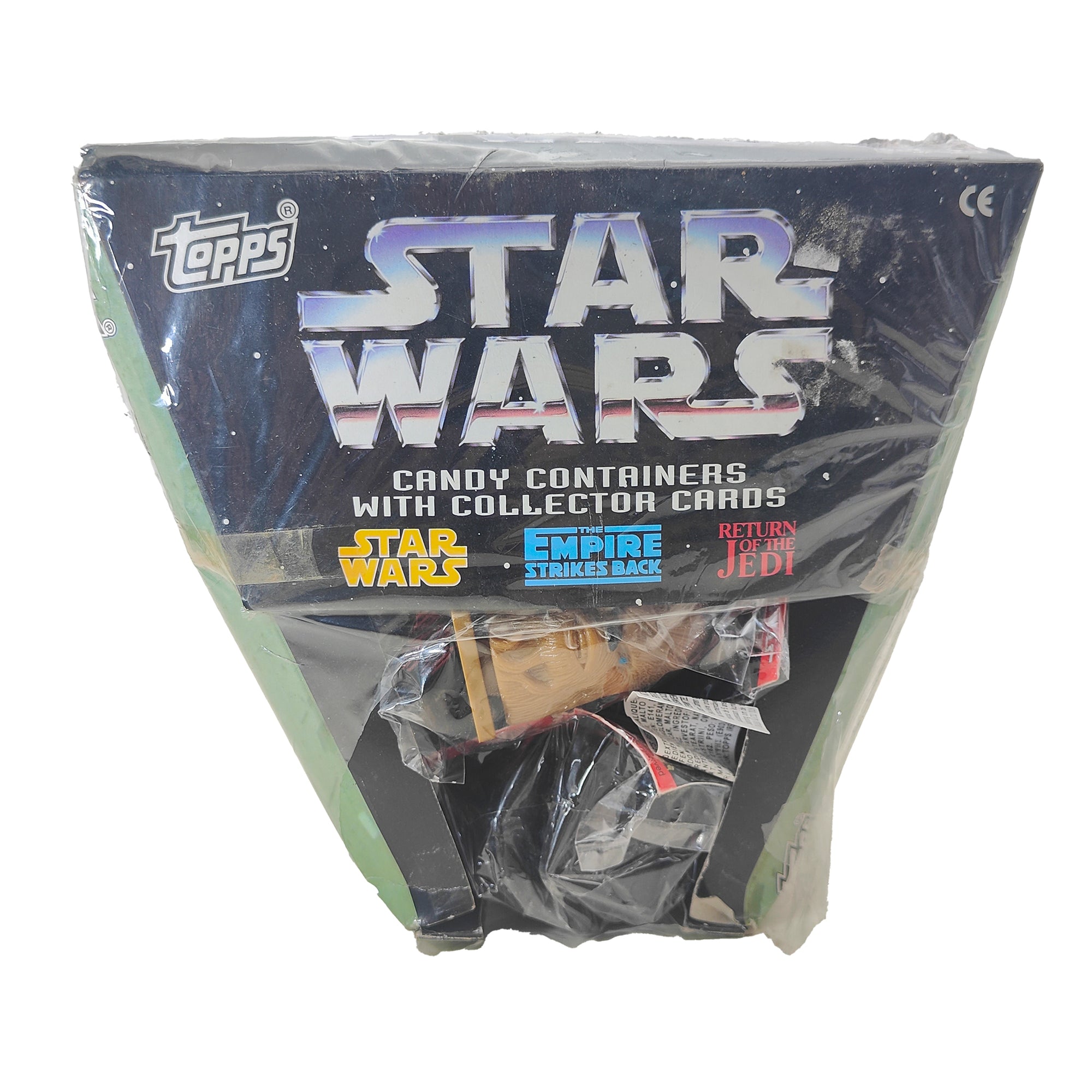 Star Wars Set Of 12 Candy Containers With Topps Collector Cards 1995