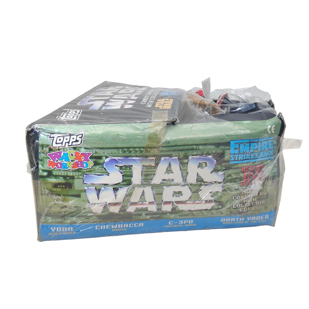 Star Wars Set Of 12 Candy Containers With Topps Collector Cards 1995 – Star Wars, Vintage Brands, 4 cm, 1995, pre-owned collector piece, Uncanny Collectibles Dublin Ireland