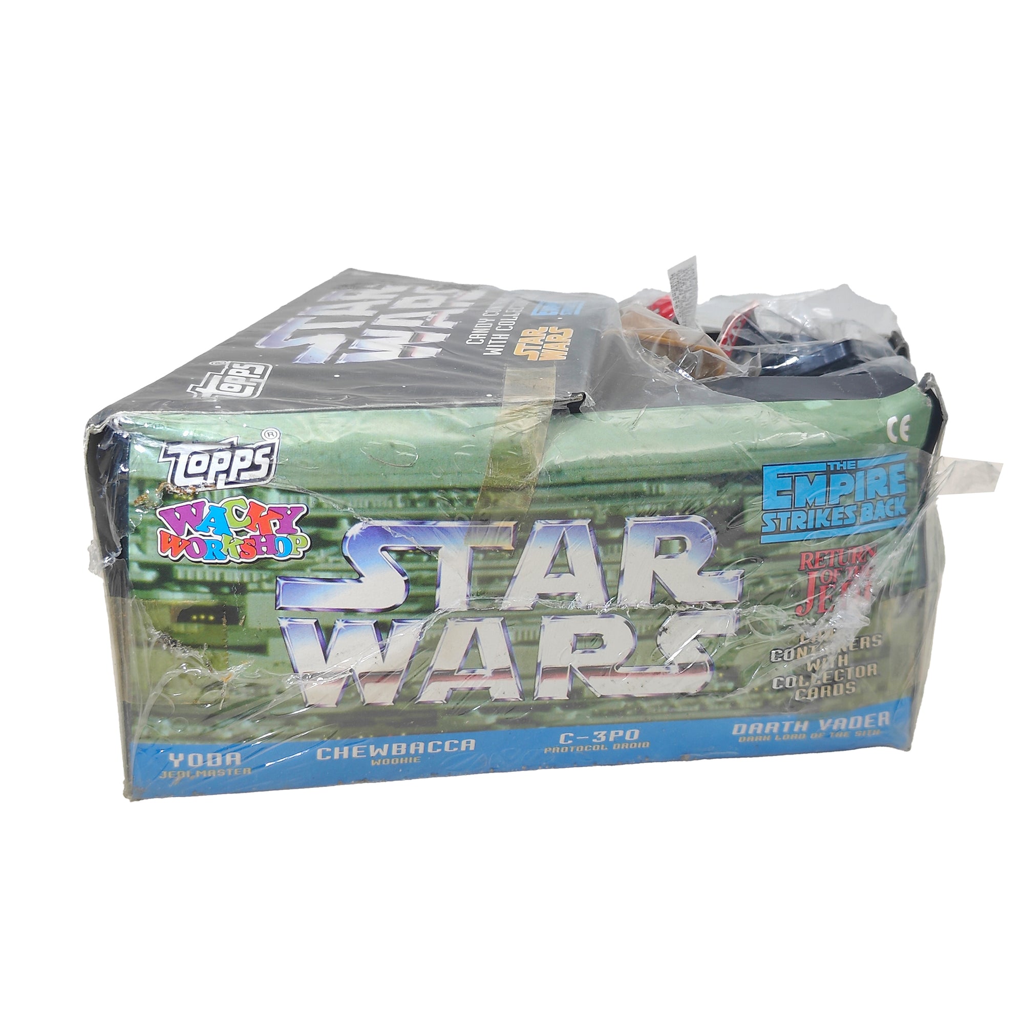 Star Wars Set Of 12 Candy Containers With Topps Collector Cards 1995