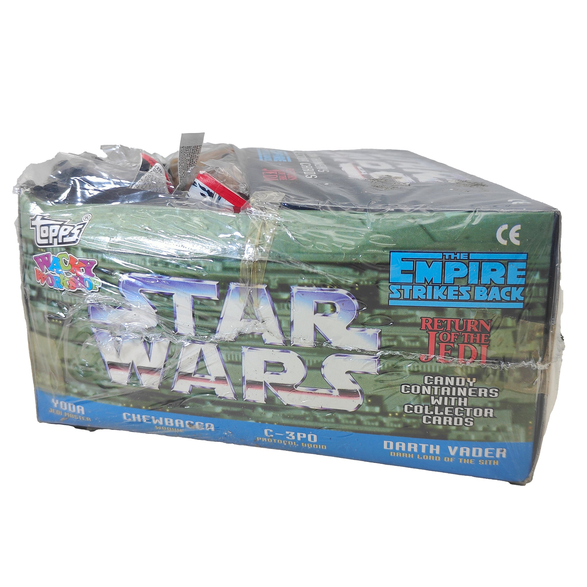 Star Wars Set Of 12 Candy Containers With Topps Collector Cards 1995 – Star Wars, Vintage Brands, 4 cm, 1995, pre-owned collector piece, Uncanny Collectibles Dublin Ireland