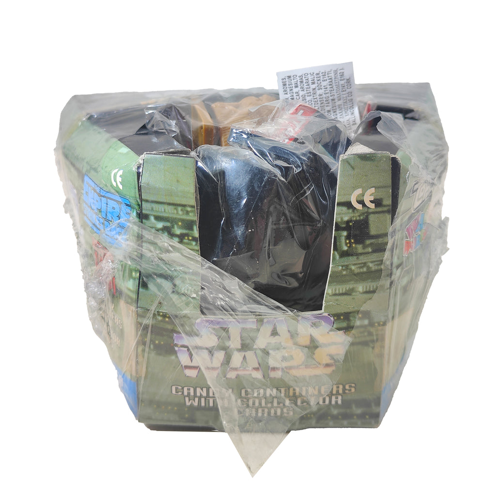 Star Wars Set Of 12 Candy Containers With Topps Collector Cards 1995 – Star Wars, Vintage Brands, 4 cm, 1995, pre-owned collector piece, Uncanny Collectibles Dublin Ireland