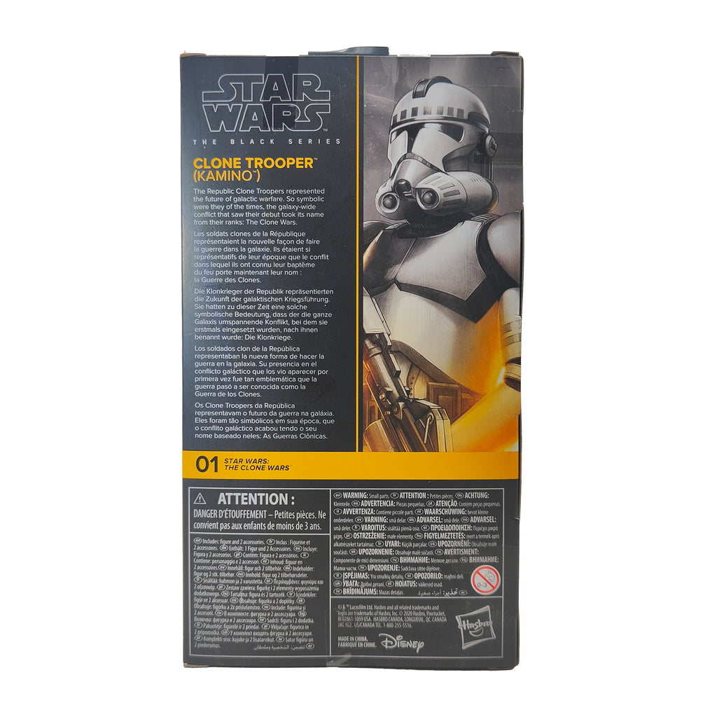 Star Wars Clone Trooper Kamino The Clone Wars Black Series Hasbro Figure 2020