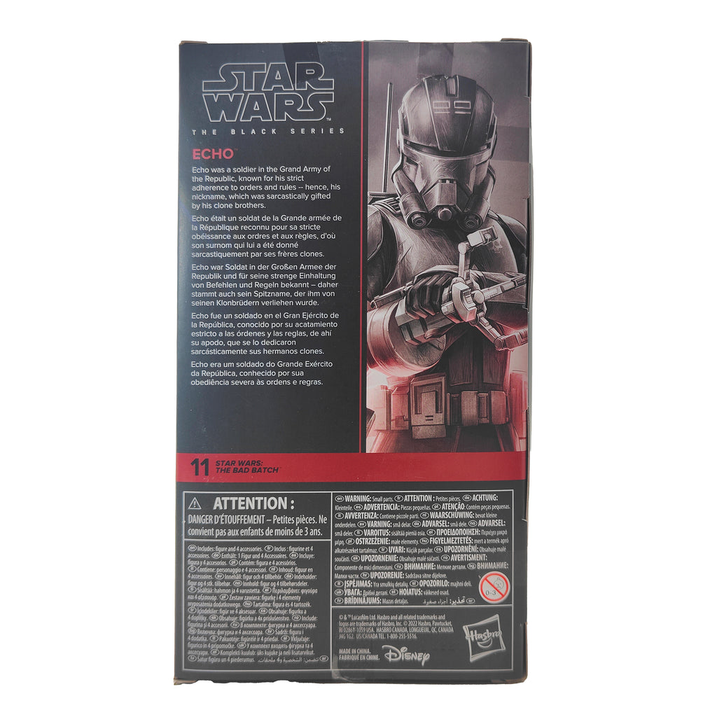 Star Wars Echo Clone Trooper The Bad Batch Black Series Hasbro Action Figure