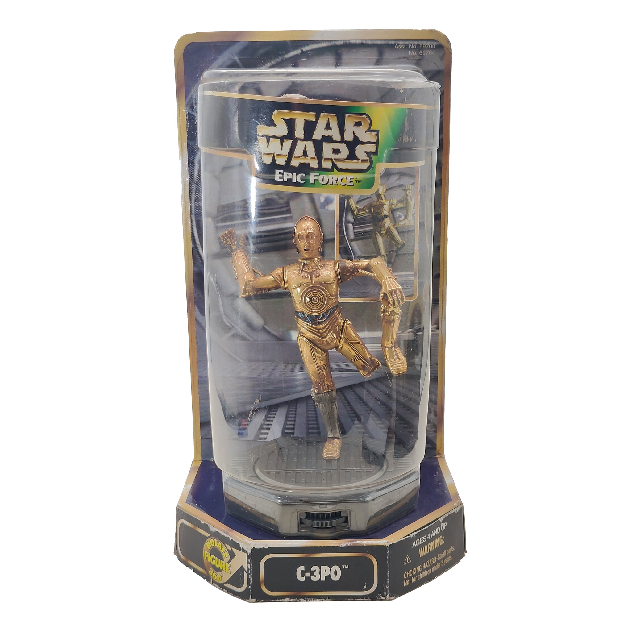 Star Wars Epic Force C3P0 Rotating Hasbro Figure 1997 16cm – Star Wars, Hasbro, 16 cm, 1997, pre-owned collector piece, Uncanny Collectibles Dublin Ireland