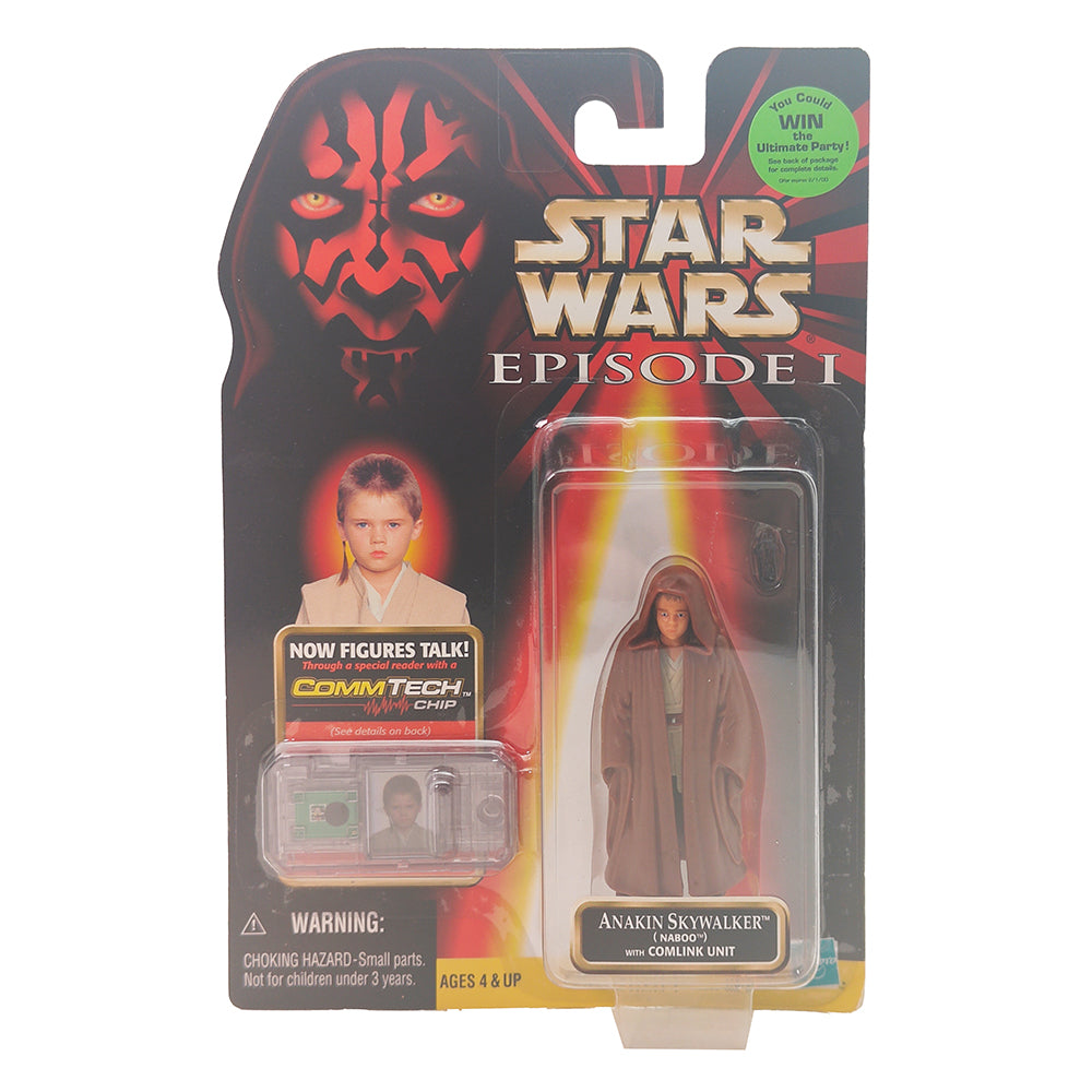 Star Wars Episode 1 Anakin Skywalker Naboo CommTech Chip 3.75 Inch Action Figure Hasbro 1999 – Star Wars, Hasbro, 9.5 cm, 1999, pre-owned collector piece, Uncanny Collectibles Dublin Ireland