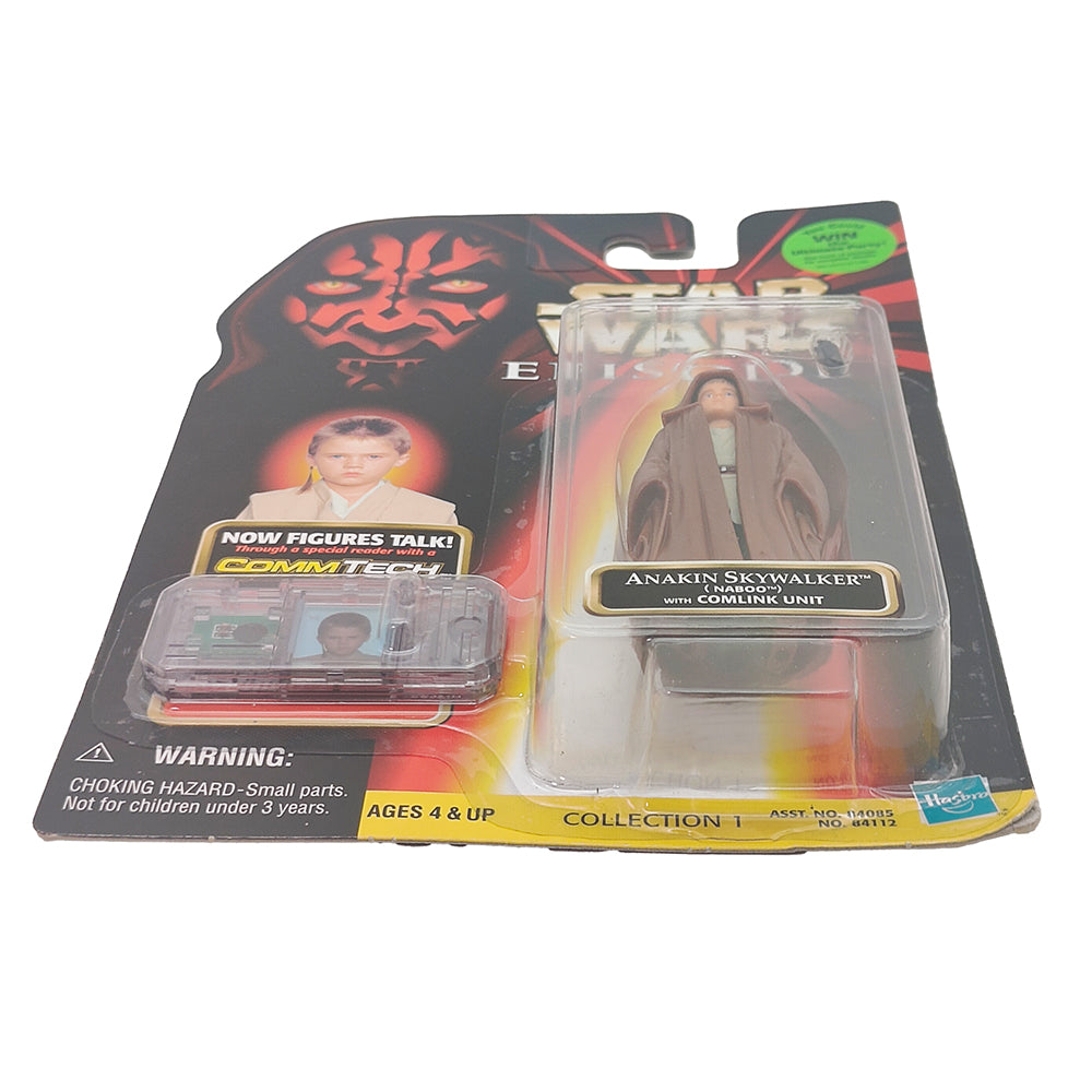Star Wars Episode 1 Anakin Skywalker Naboo CommTech Chip 3.75 Inch Action Figure Hasbro 1999 – Star Wars, Hasbro, 9.5 cm, 1999, pre-owned collector piece, Uncanny Collectibles Dublin Ireland