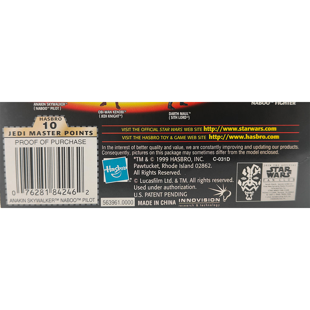 Star Wars Episode 1 Anakin Skywalker Naboo Pilot CommTech Chip 3.75 Inch Action Figure Hasbro 1999 – Star Wars, Hasbro, 9.5 cm, 1999, pre-owned collector piece, Uncanny Collectibles Dublin Ireland