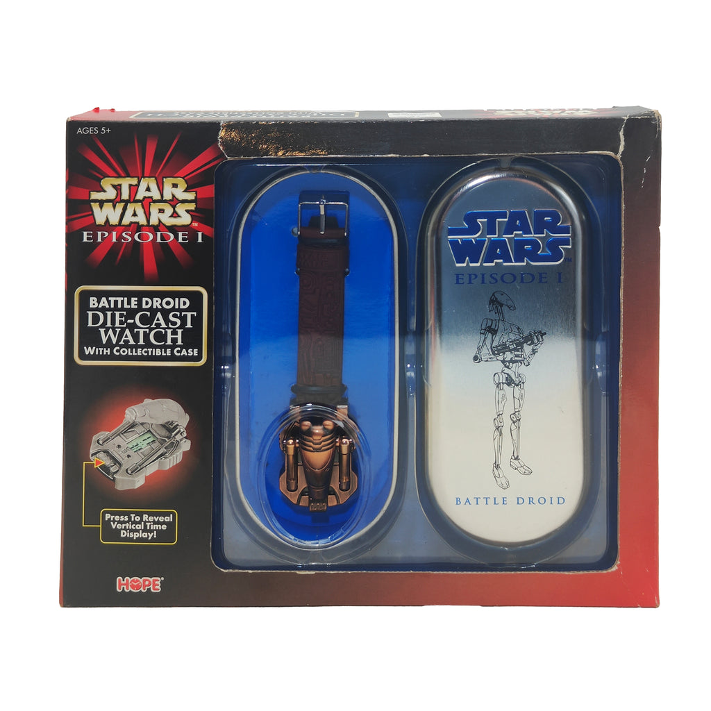 Star Wars Episode 1 Battle Droid Diecast Watch With Collectible Case 1999 – Star Wars, Vintage Brands, -, 1999, pre-owned collector piece, Uncanny Collectibles Dublin Ireland