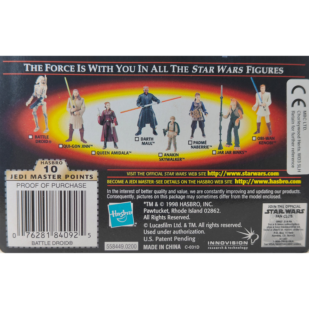 Star Wars Episode 1 Battle Droid Post Battle CommTech Chip 3.75 Inch Action Figure Hasbro 1999 – Star Wars, Hasbro, 9.5 cm, 1999, pre-owned collector piece, Uncanny Collectibles Dublin Ireland
