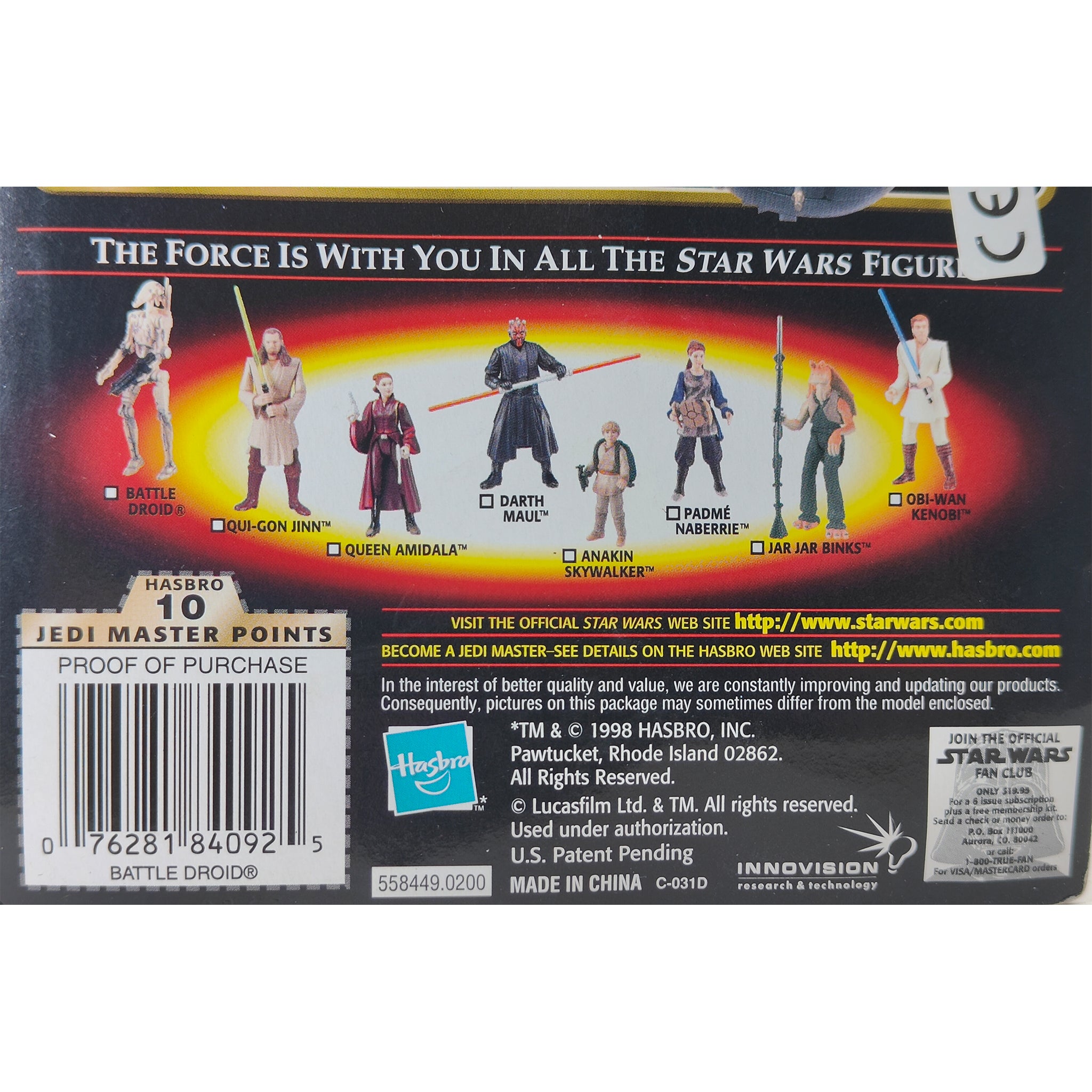 Star Wars Episode 1 Battle Droid Pre Battle CommTech Chip 3.75 Inch Action Figure Hasbro 1999 – Star Wars, Hasbro, 9.5 cm, 1999, pre-owned collector piece, Uncanny Collectibles Dublin Ireland