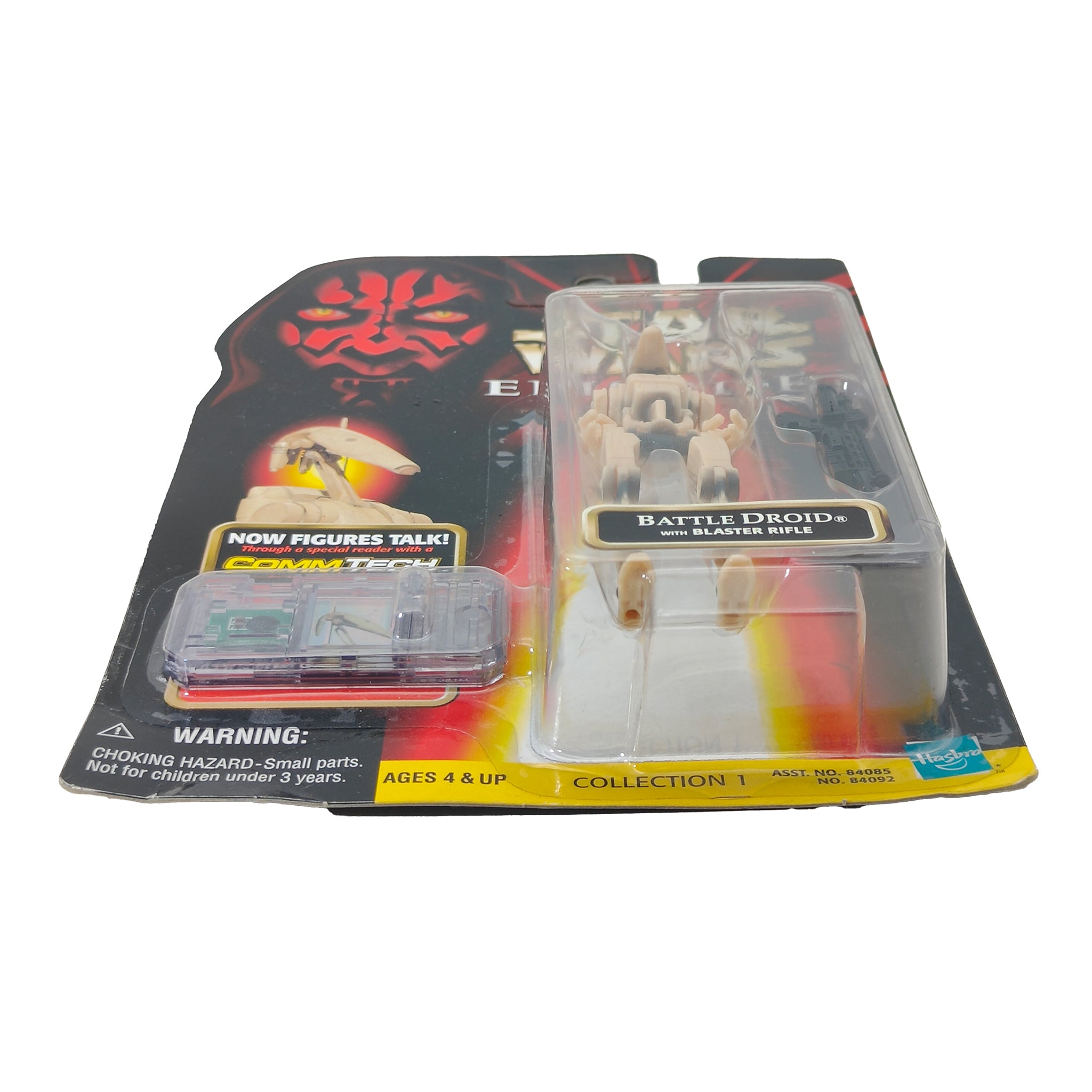 Star Wars Episode 1 Battle Droid Pre Battle CommTech Chip 3.75 Inch Action Figure Hasbro 1999 – Star Wars, Hasbro, 9.5 cm, 1999, pre-owned collector piece, Uncanny Collectibles Dublin Ireland