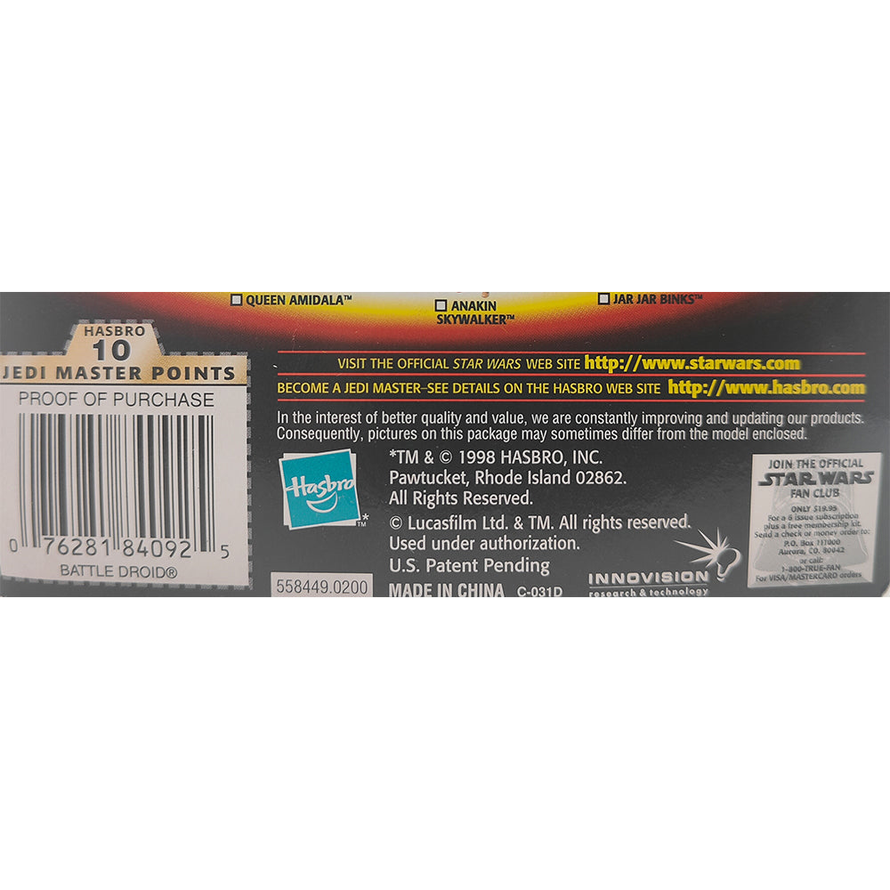 Star Wars Episode 1 Battle Droid CommTech Chip 3.75 Inch Action Figure Hasbro 1999 – Star Wars, Hasbro, 9.5 cm, 1999, pre-owned collector piece, Uncanny Collectibles Dublin Ireland