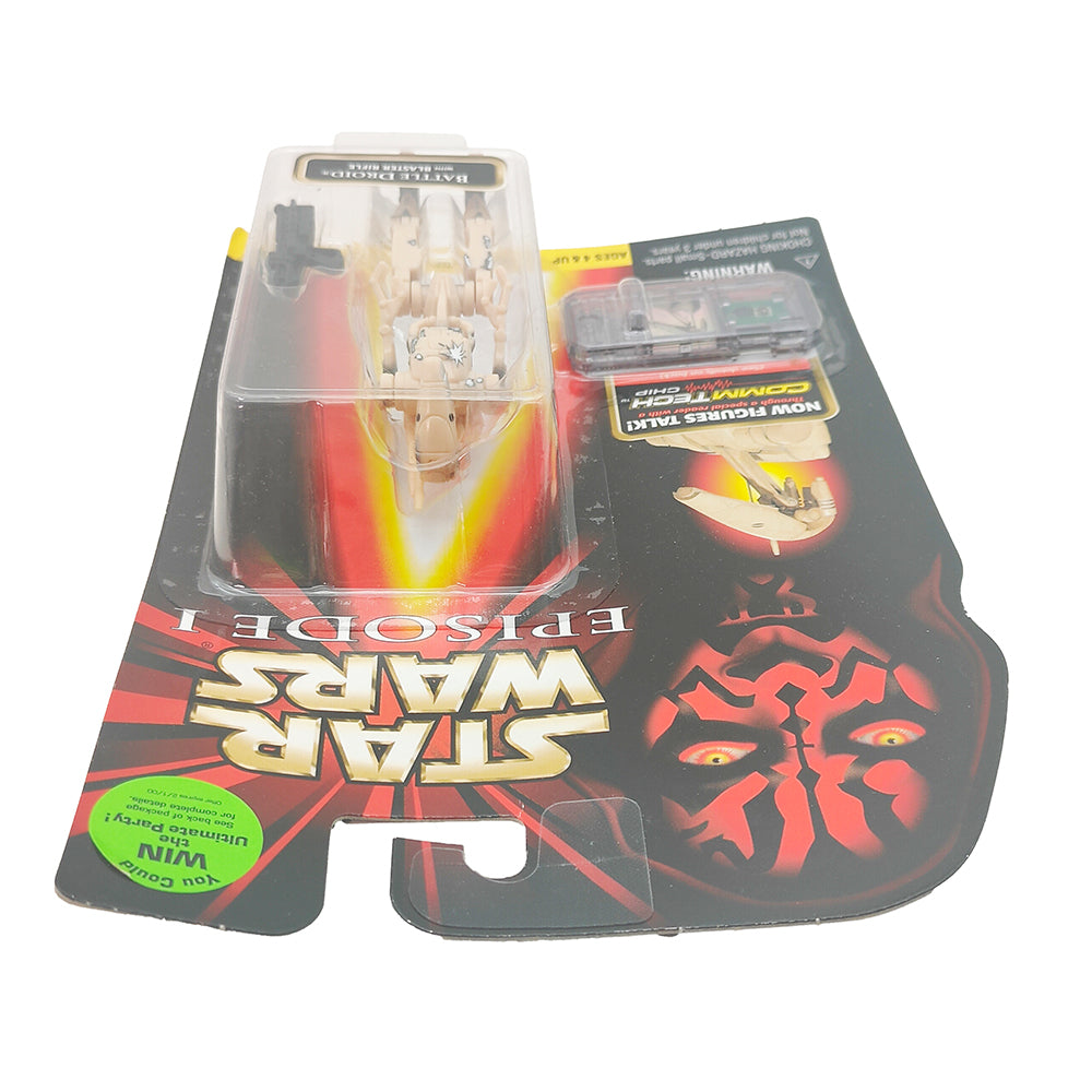 Star Wars Episode 1 Battle Droid CommTech Chip 3.75 Inch Action Figure Hasbro 1999 – Star Wars, Hasbro, 9.5 cm, 1999, pre-owned collector piece, Uncanny Collectibles Dublin Ireland