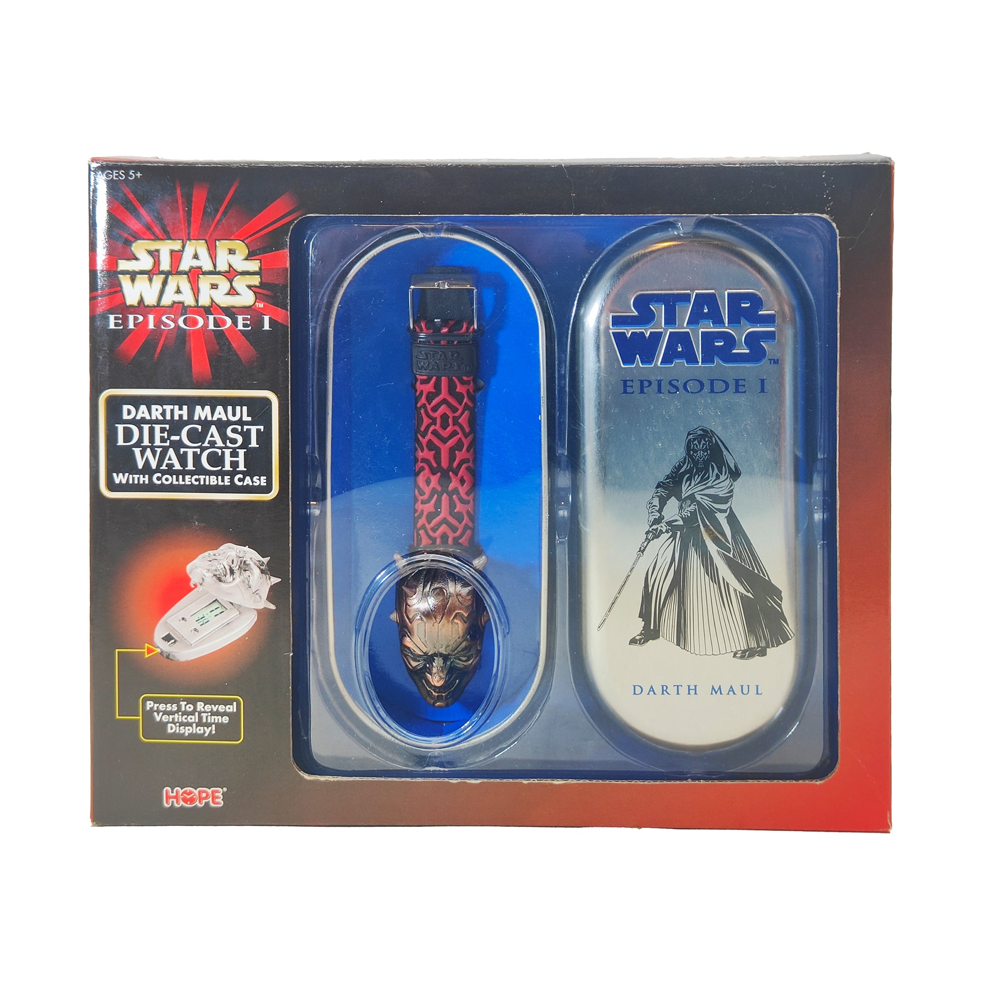 Star Wars Episode 1 Darth Maul Diecast Watch With Collectible Case 1999 – Star Wars, Vintage Brands, -, 1999, pre-owned collector piece, Uncanny Collectibles Dublin Ireland