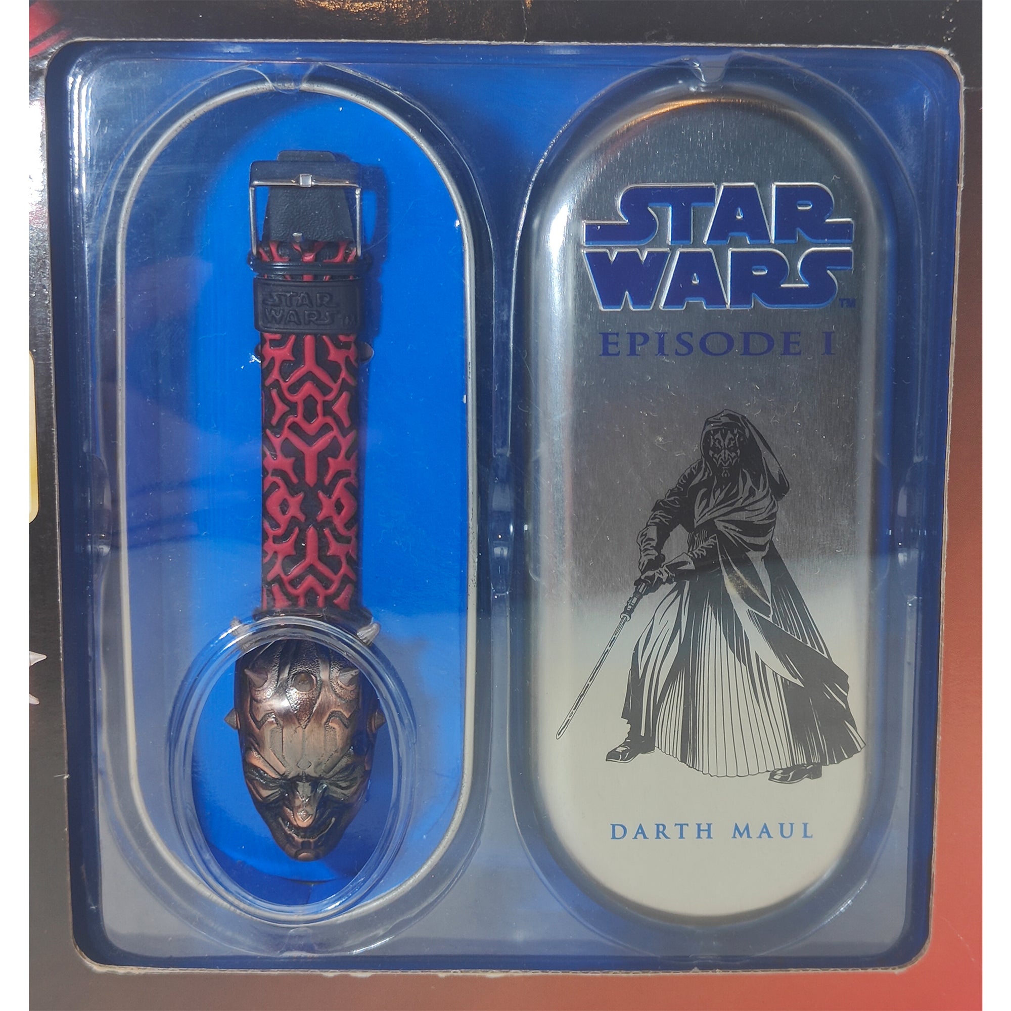 Star Wars Episode 1 Darth Maul Diecast Watch With Collectible Case 1999