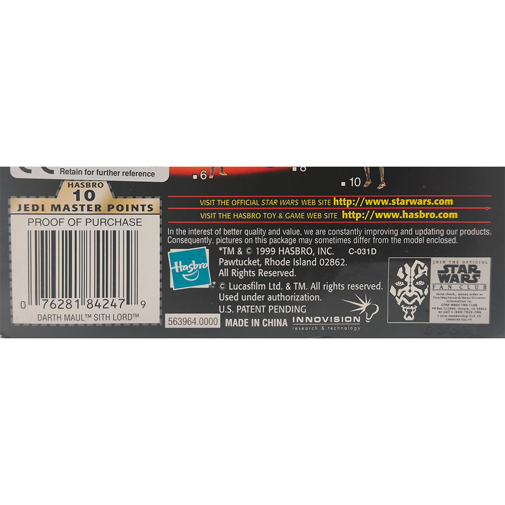 Buy Star Wars Episode 1 Darth Maul Sith Lord CommTech Chip 3 75 Inch Action Figure Hasbro 1999 collectible online at Uncanny Collectibles