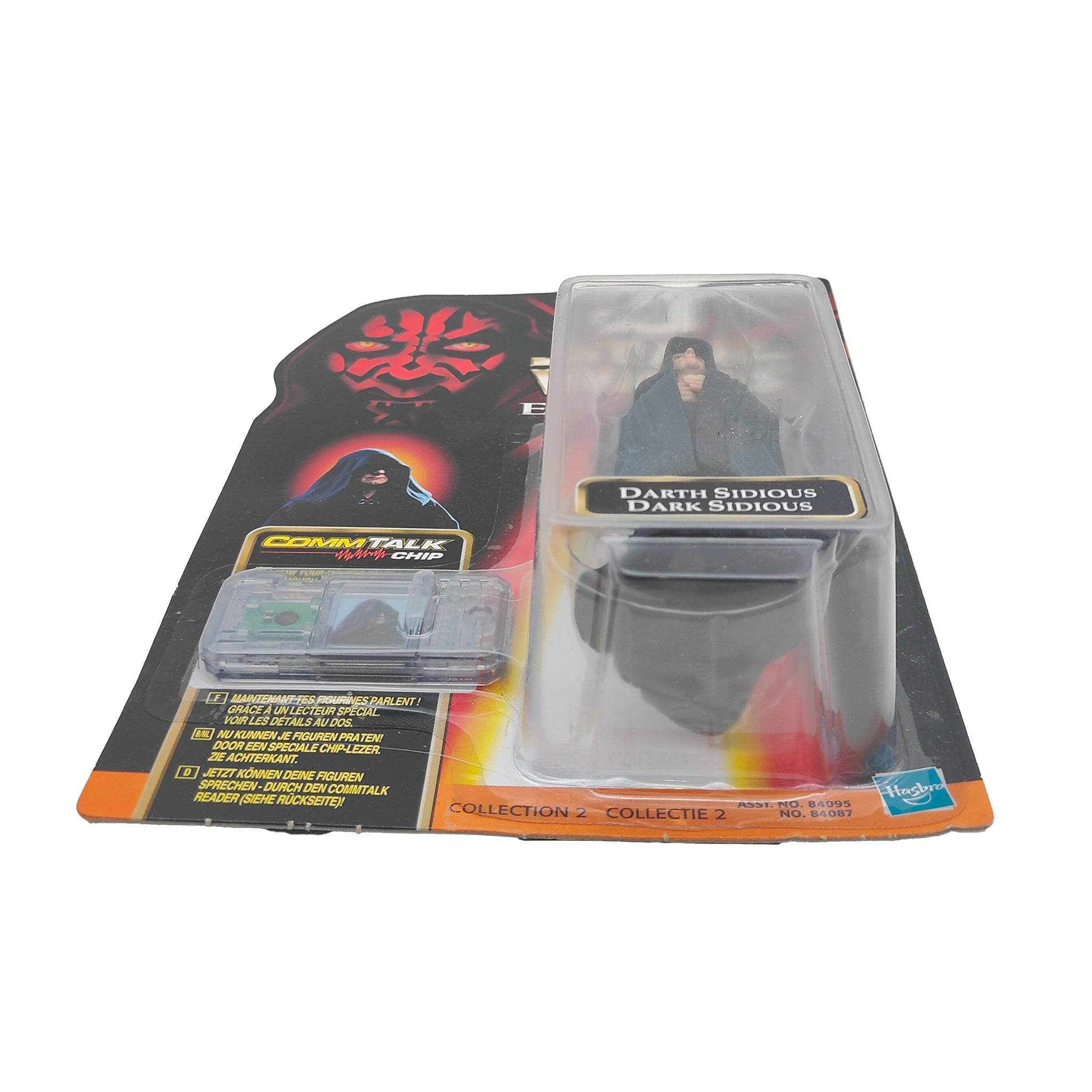 Star Wars Episode 1 Darth Sidious CommTech Chip 3.75 Inch Action Figure Hasbro 1999 – Star Wars, Hasbro, 9.5 cm, 1999, pre-owned collector piece, Uncanny Collectibles Dublin Ireland