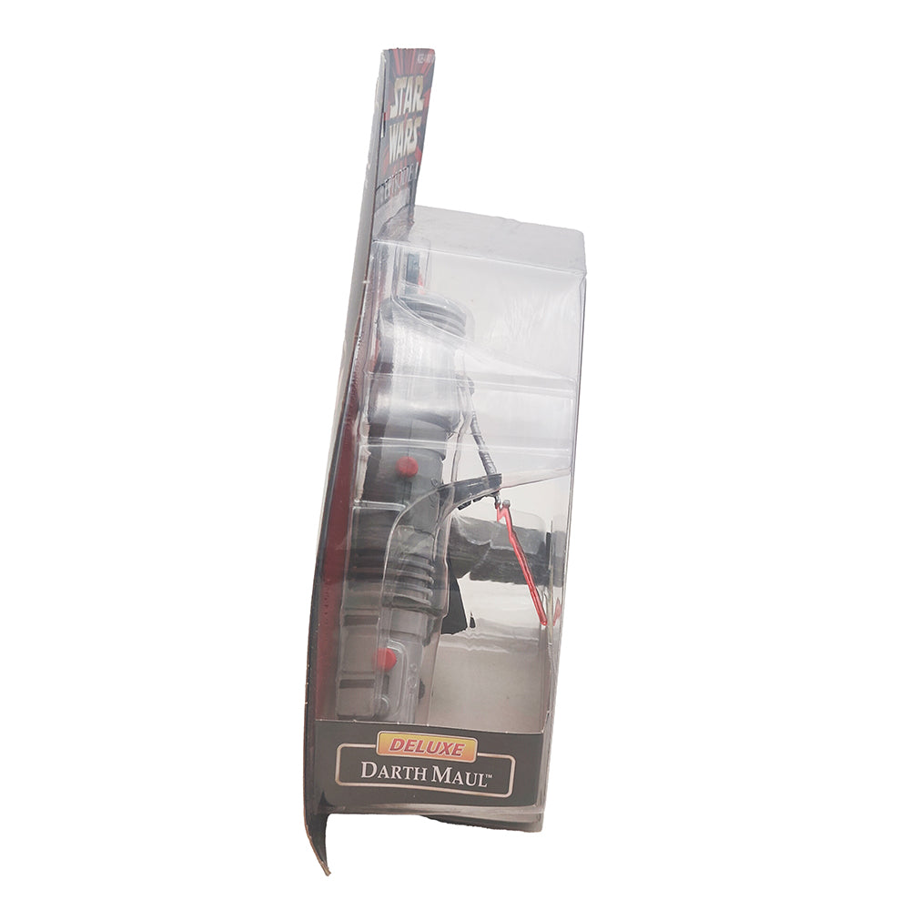 Star Wars Episode 1 Deluxe Darth Maul 3.75 Inch Action Figure With Lightsaber Handle Hasbro 1999 – Star Wars, Hasbro, 9.5 cm, 1999, pre-owned collector piece, Uncanny Collectibles Dublin Ireland