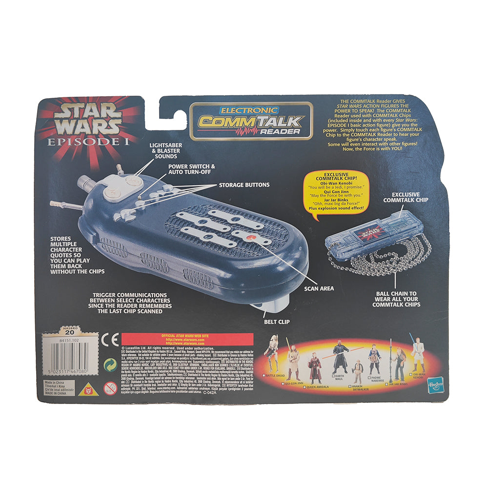 Star Wars Episode 1 Electronic CommTalk Reader Hasbro 1999 – Star Wars, Hasbro, 9.5 cm, 1999, pre-owned collector piece, Uncanny Collectibles Dublin Ireland