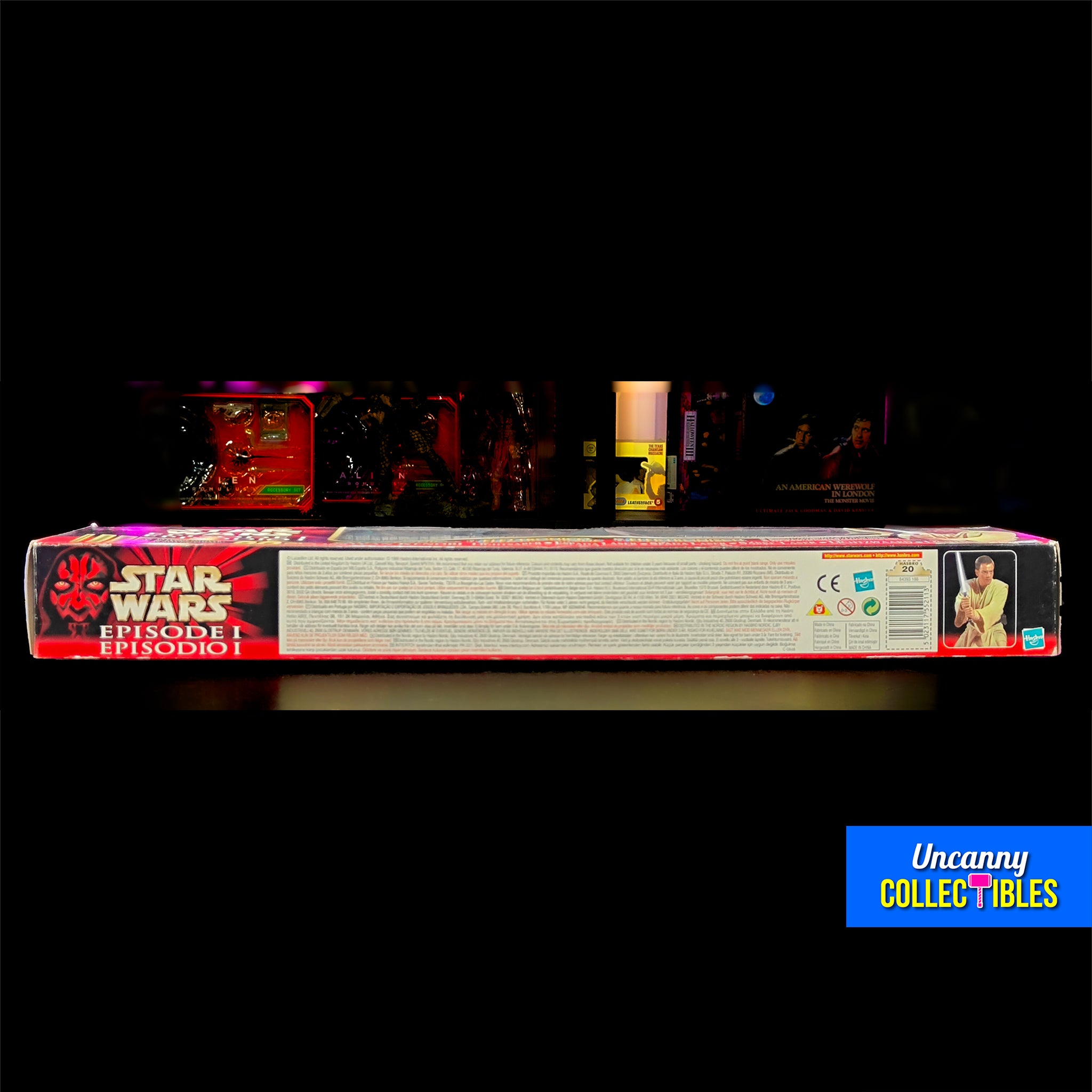 Star Wars Episode 1 Electronic Expandable Obi Wan Kenobi Lightsaber 1999 91cm – Star Wars, Hasbro, 91 cm, 1999, pre-owned collector piece, Uncanny Collectibles Dublin Ireland