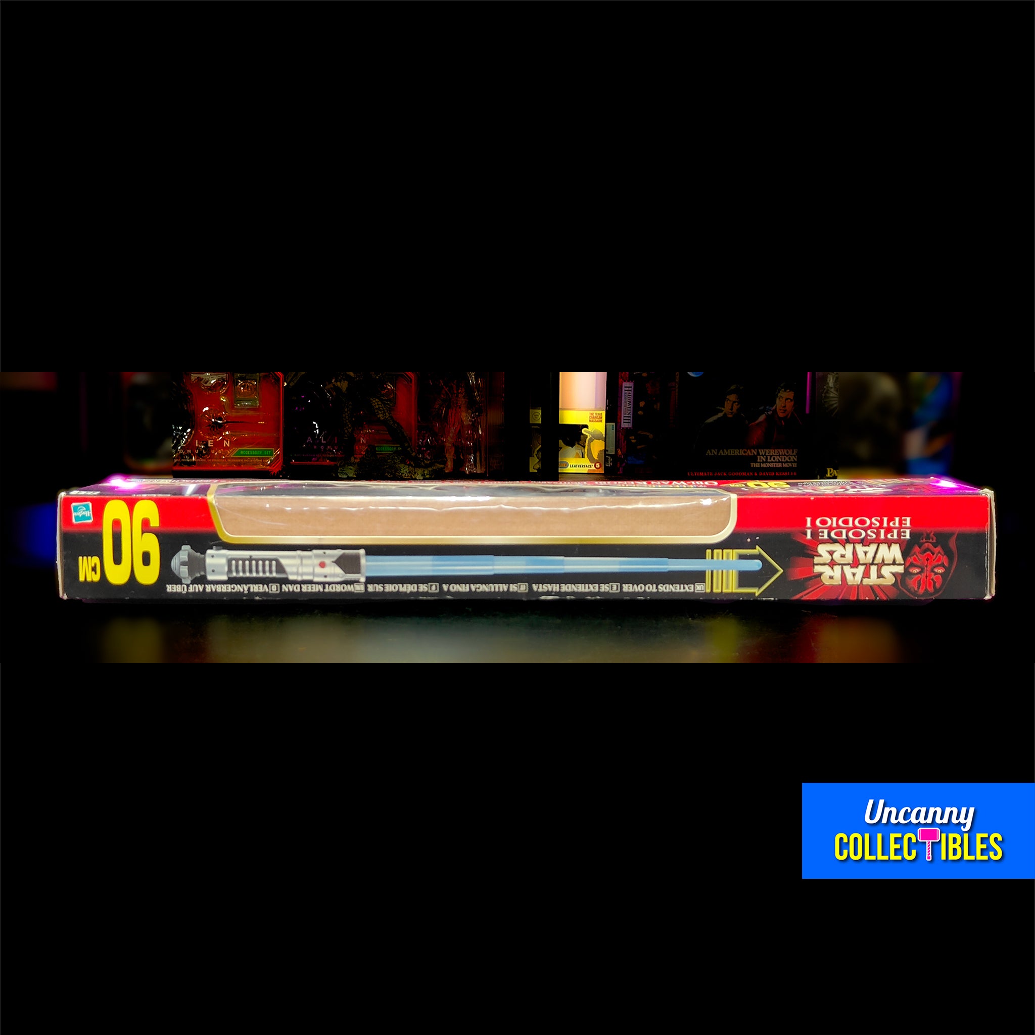 Star Wars Episode 1 Electronic Expandable Obi Wan Kenobi Lightsaber 1999 91cm – Star Wars, Hasbro, 91 cm, 1999, pre-owned collector piece, Uncanny Collectibles Dublin Ireland