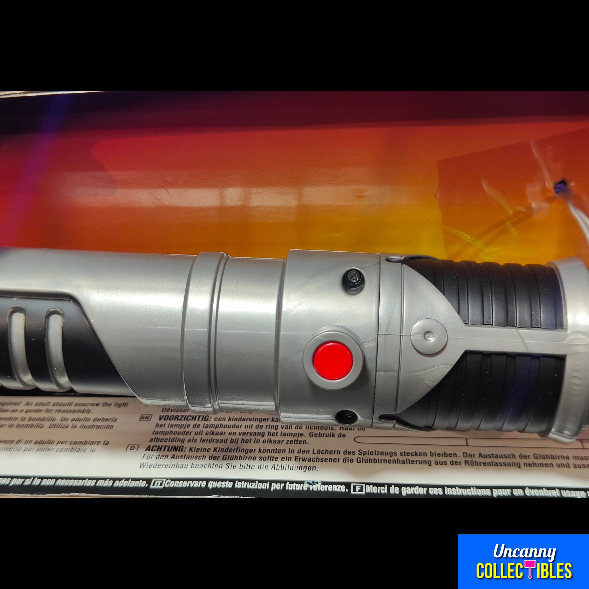 Star Wars Episode 1 Electronic Expandable Obi Wan Kenobi Lightsaber 1999 91cm – Star Wars, Hasbro, 91 cm, 1999, pre-owned collector piece, Uncanny Collectibles Dublin Ireland