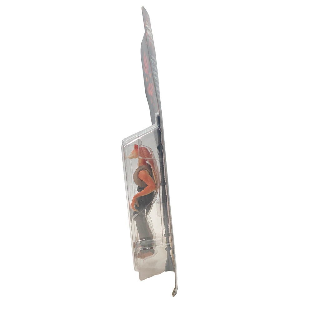 Star Wars Episode 1 Jar Jar Binks With Gungan Battle Staff CommTech Chip 3.75 Inch Action Figure Hasbro 1999 – Star Wars, Hasbro, 9.5 cm, 1999, pre-owned collector piece, Uncanny Collectibles Dublin Ireland
