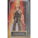 Star Wars Episode 1 Jar Jar Binks With Gungan Battle Staff CommTech Chip 3.75 Inch Action Figure Hasbro 1999 – Star Wars, Hasbro, 9.5 cm, 1999, pre-owned collector piece, Uncanny Collectibles Dublin Ireland