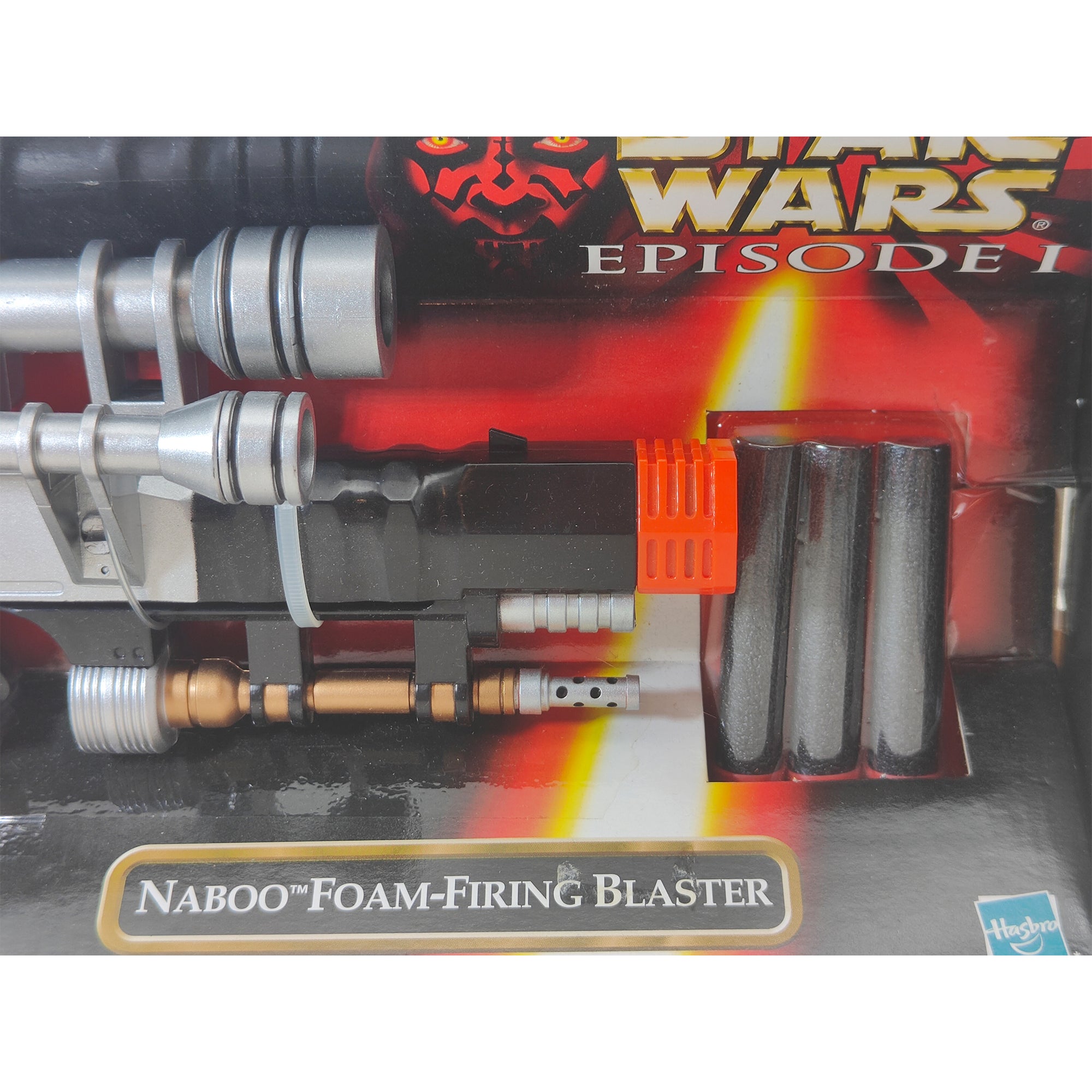 Star Wars Episode 1 Naboo Foam Firing Blaster Hasbro 1998