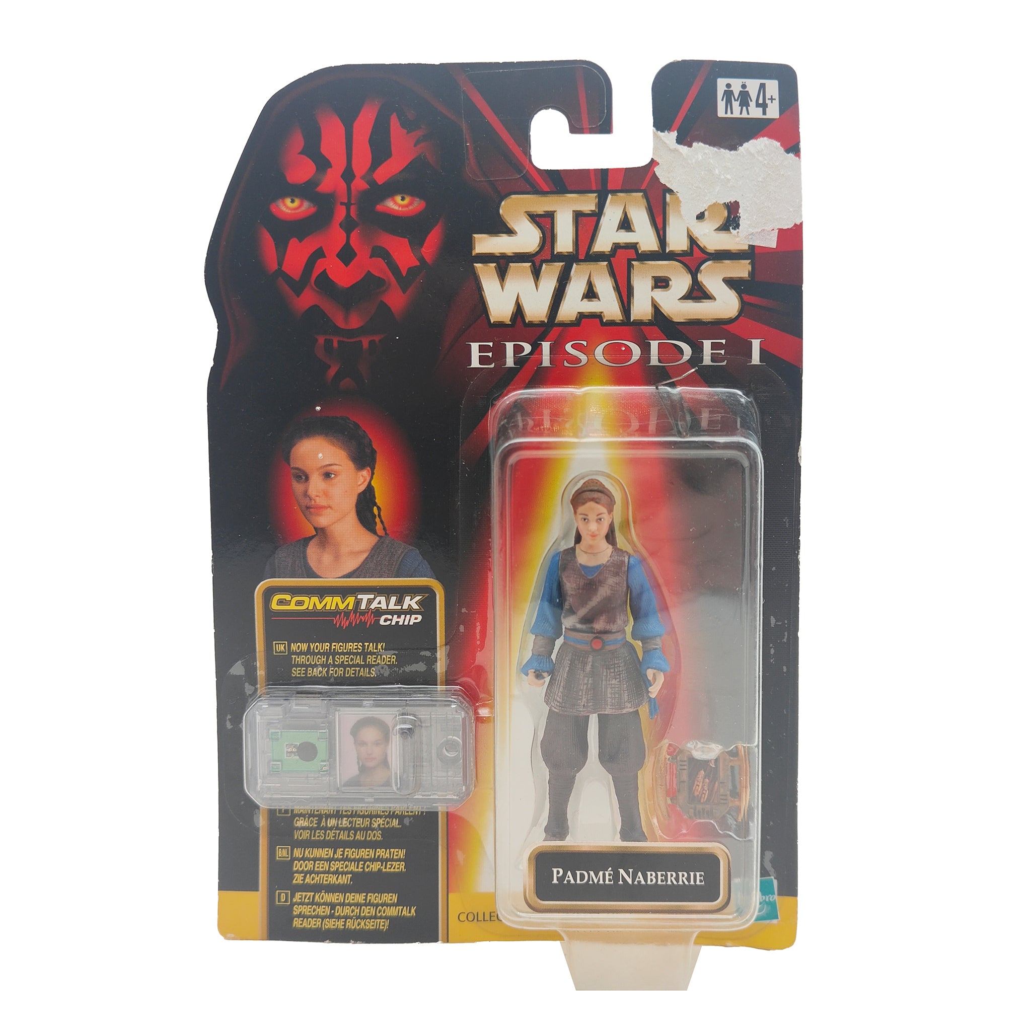 Star Wars Episode 1 Padme Naberrie CommTech Chip 3.75 Inch Action Figure Hasbro 1999 – Star Wars, Hasbro, 9.5 cm, 1999, pre-owned collector piece, Uncanny Collectibles Dublin Ireland