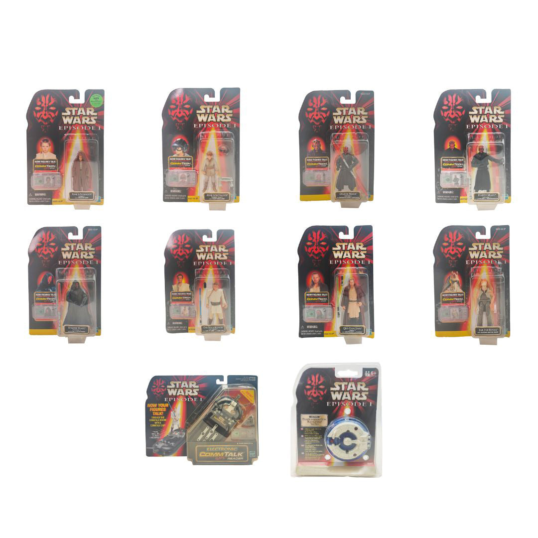 Star Wars Episode 1 Phantom Menace CommTech Bundle 10 Items Hasbro 1999