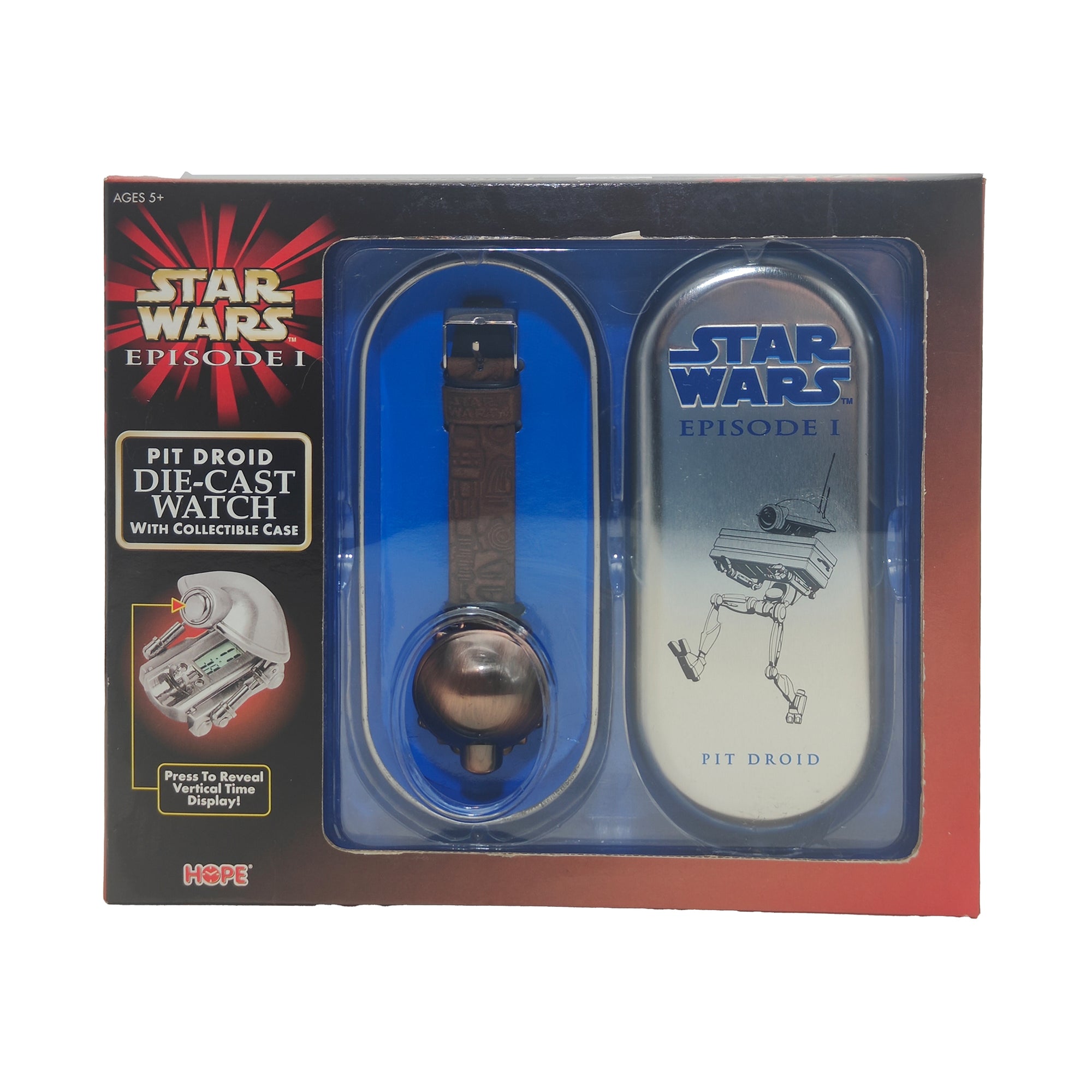 Star Wars Episode 1 Pit Droid Diecast Watch With Collectible Case 1999