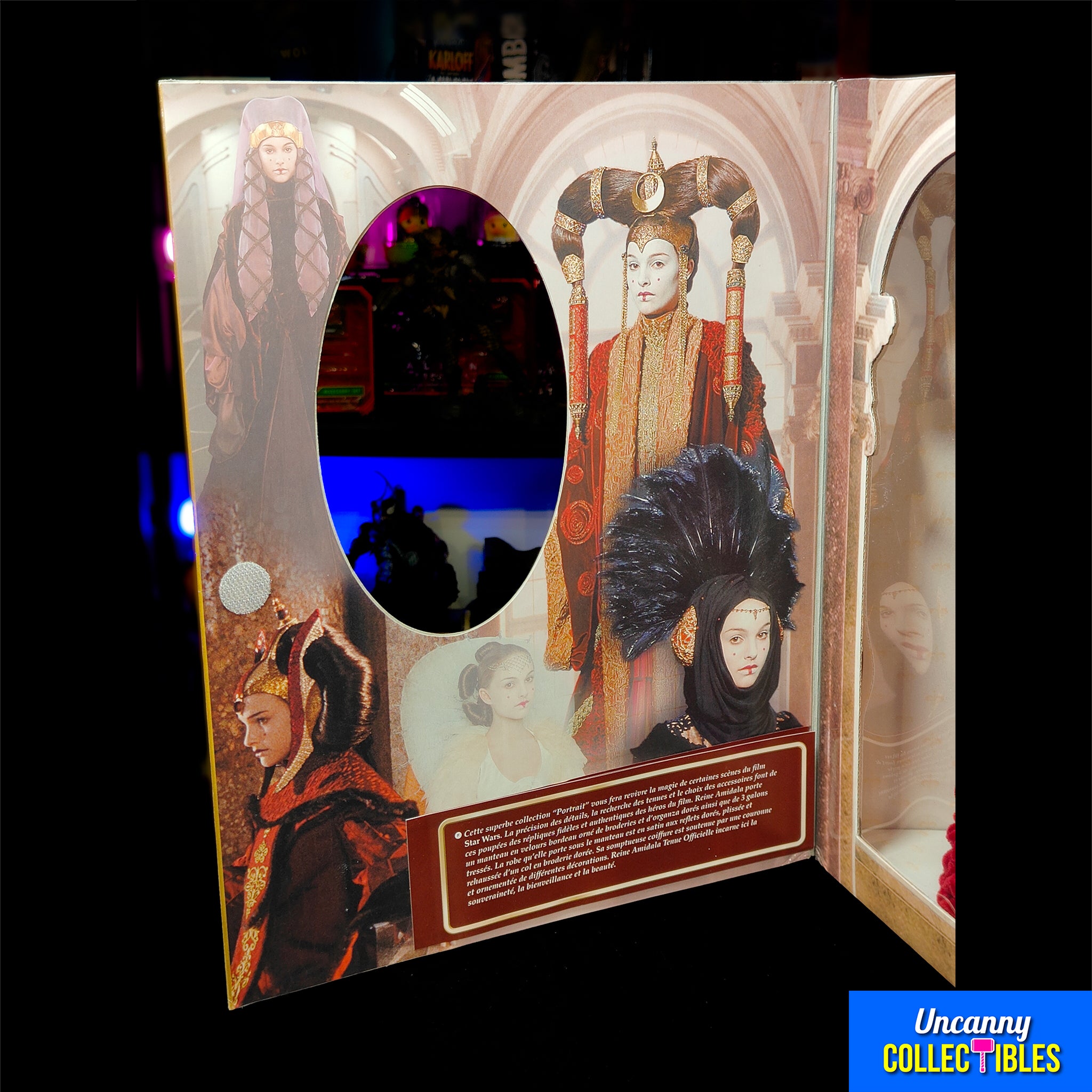 Star Wars Episode 1 Queen Amidala Red Senate Gown 1999 Portrait Edition Doll Hasbro 30cm – Star Wars, Hasbro, 30 cm, 1999, pre-owned collector piece, Uncanny Collectibles Dublin Ireland