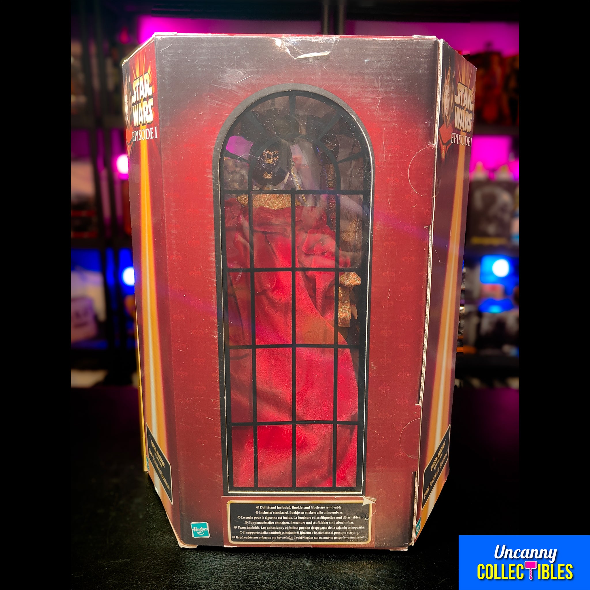 Star Wars Episode 1 Queen Amidala Red Senate Gown 1999 Portrait Edition Doll Hasbro 30cm – Star Wars, Hasbro, 30 cm, 1999, pre-owned collector piece, Uncanny Collectibles Dublin Ireland