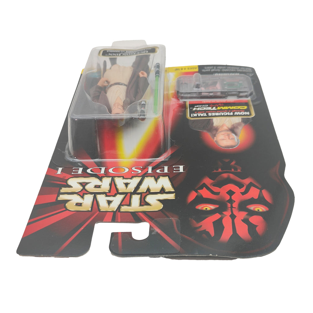 Star Wars Episode 1 Qui Gon Jinn Naboo CommTech Chip 3.75 Inch Action Figure Hasbro 1999 – Star Wars, Hasbro, 9.5 cm, 1999, pre-owned collector piece, Uncanny Collectibles Dublin Ireland
