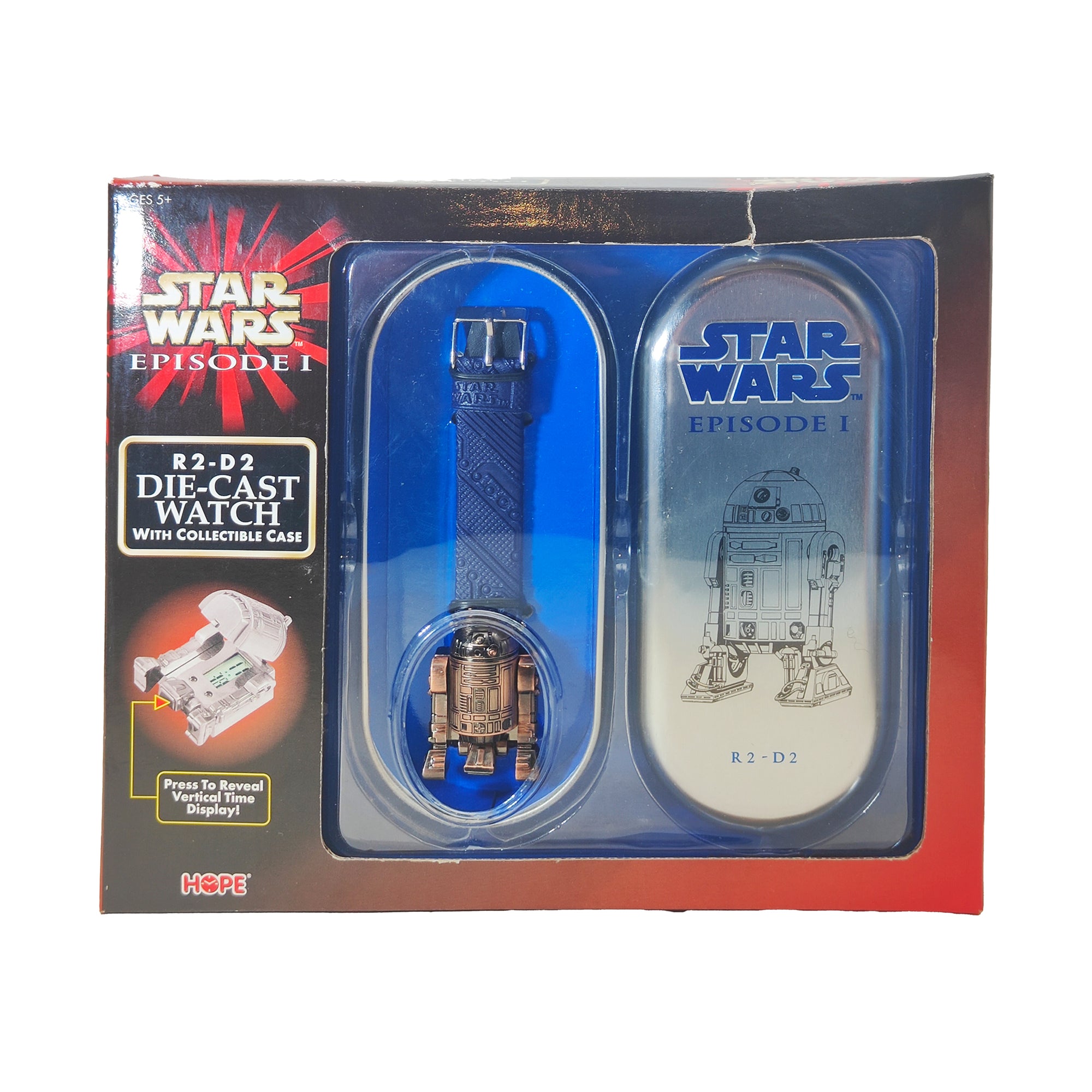 Star Wars Episode 1 R2-D2 Diecast Watch With Collectible Case 1999