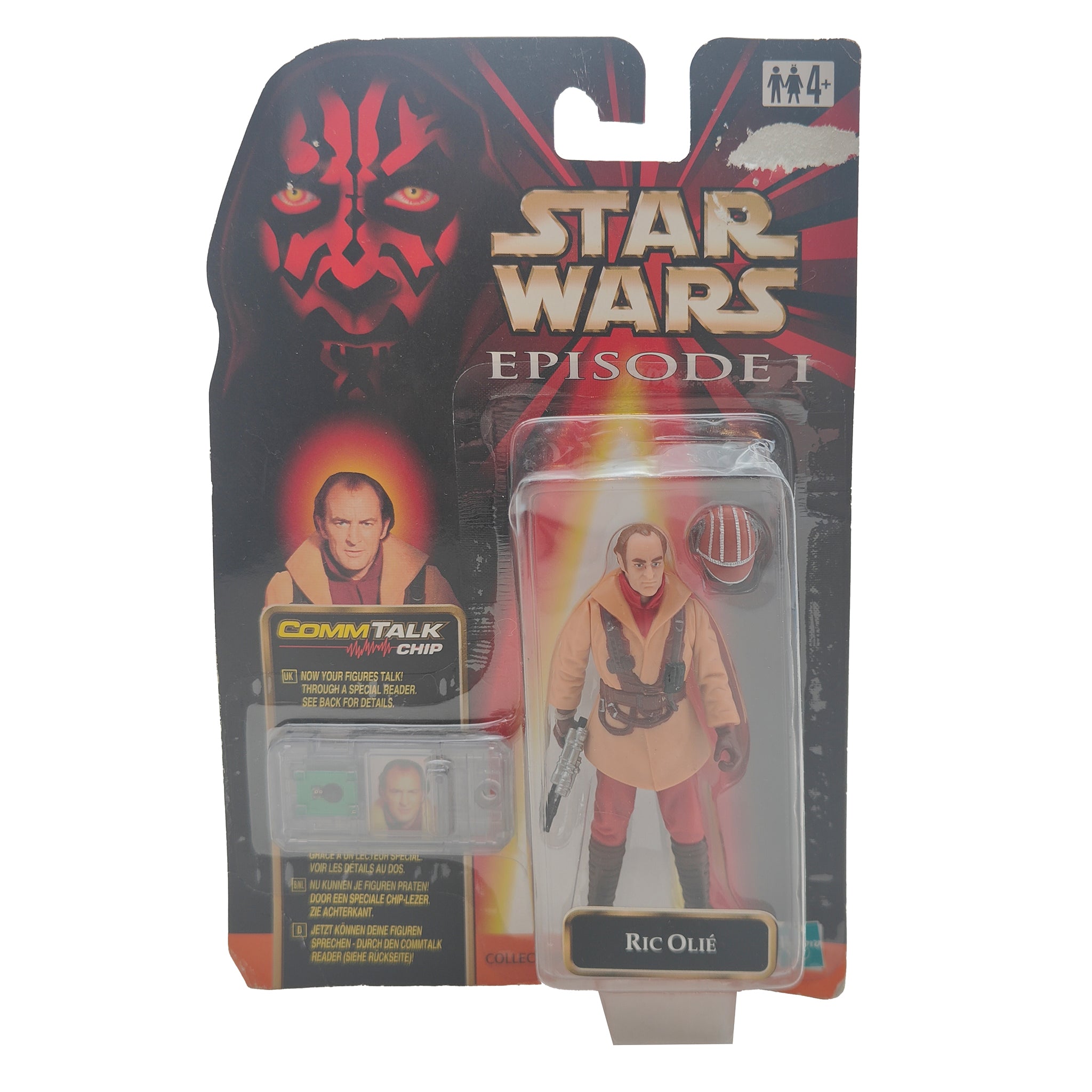 Star Wars Episode 1 Ric Olie CommTech Chip 3.75 Inch Action Figure Hasbro 1999 – Star Wars, Hasbro, 9.5 cm, 1999, pre-owned collector piece, Uncanny Collectibles Dublin Ireland