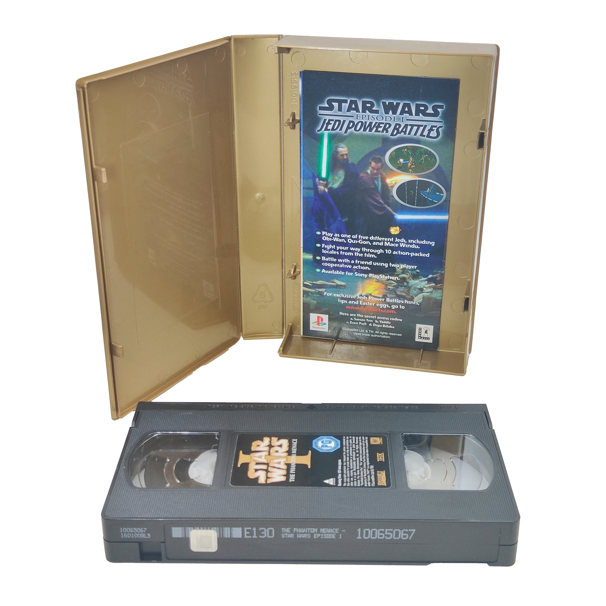 Star Wars Episode 1 The Phantom Menace VHS Tape 2000 Gold Box