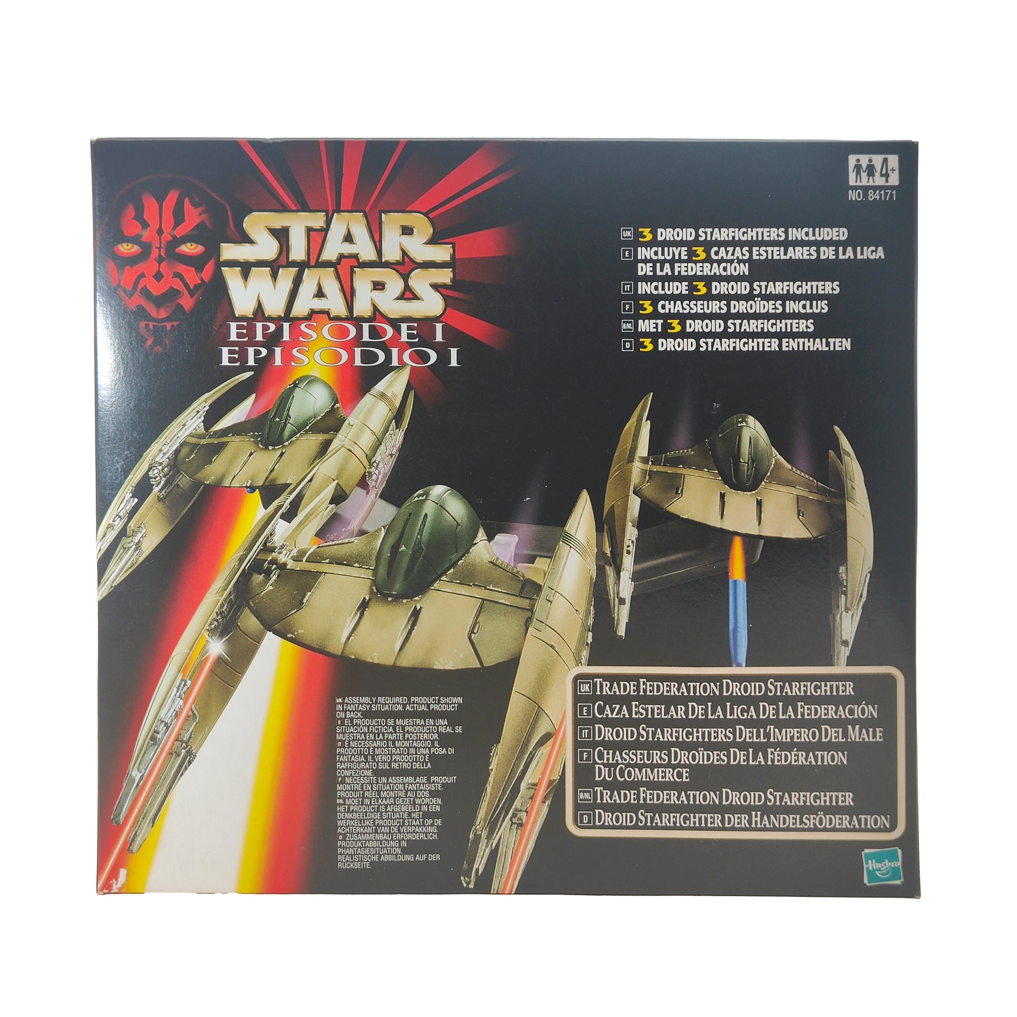 Star Wars Episode 1 Trade Federation Droid Starfighter 3.75 Inch Scale Vehicle 1999 – Star Wars, Hasbro, 9.5 cm, 1999, pre-owned collector piece, Uncanny Collectibles Dublin Ireland