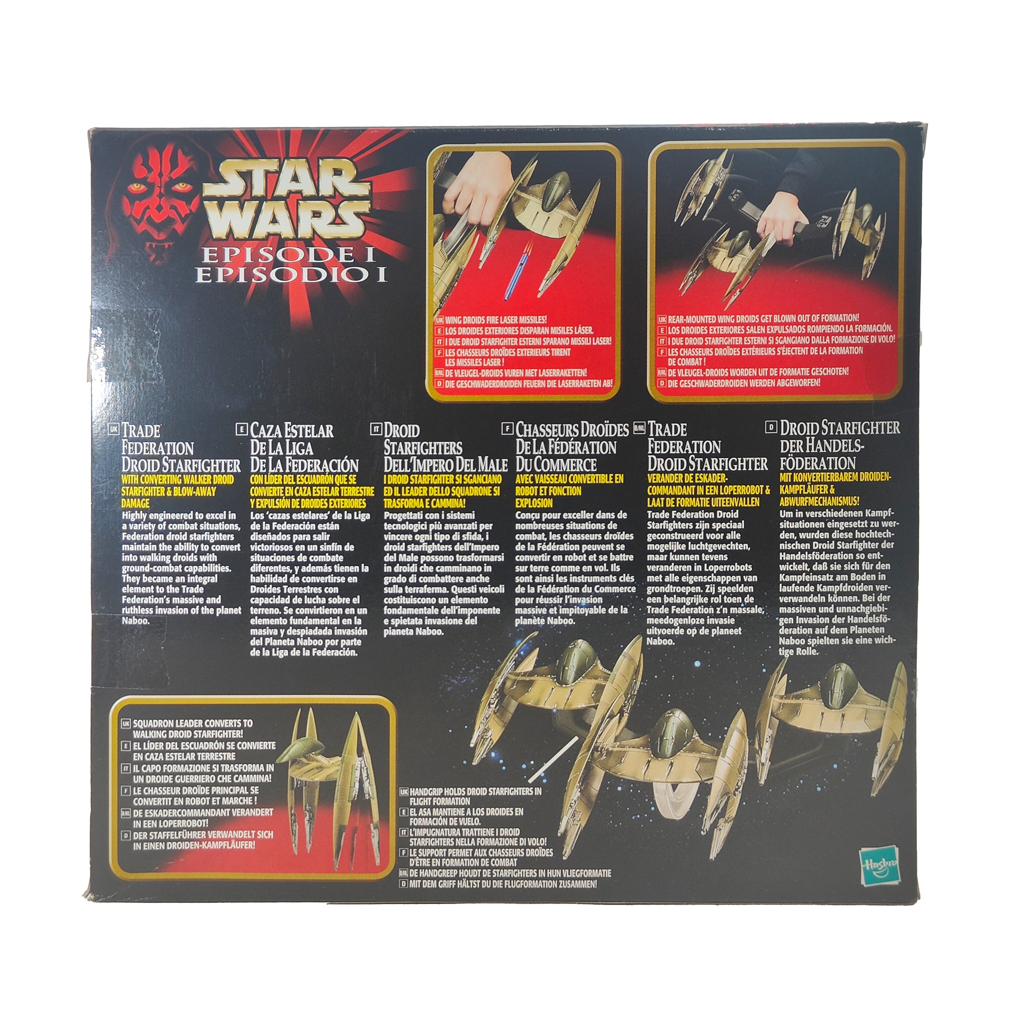 Star Wars Episode 1 Trade Federation Droid Starfighter 3.75 Inch Scale Vehicle 1999 – Star Wars, Hasbro, 9.5 cm, 1999, pre-owned collector piece, Uncanny Collectibles Dublin Ireland